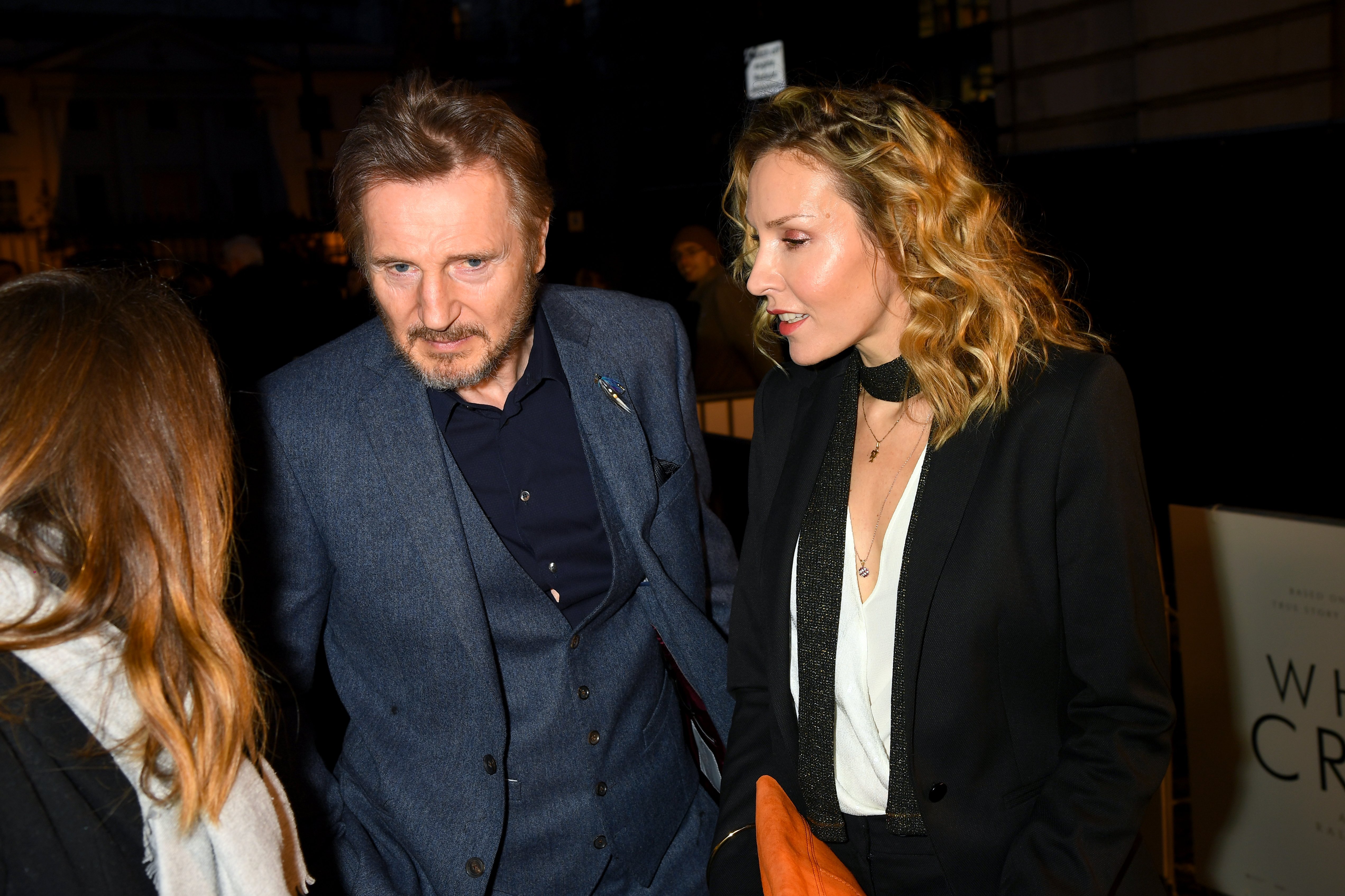 Liam Neeson and Freya St Johnston during "The White Crow" UK premiere held at The Curzon Mayfair on March 12, 2019 in London, England. / Source: Getty Images