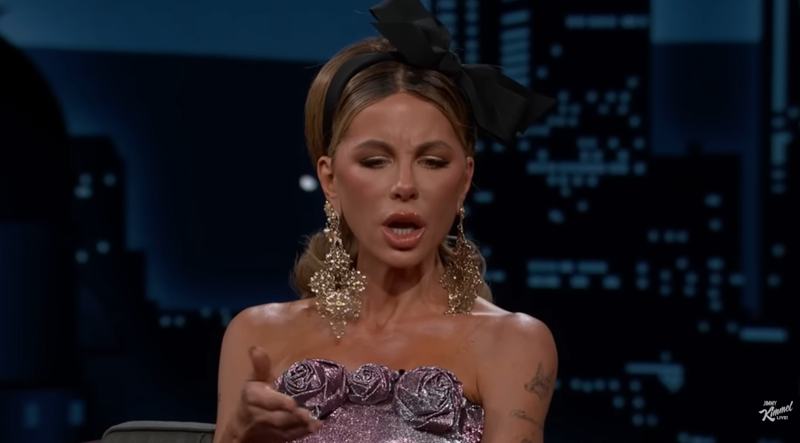 Kate Beckinsale appears on "Jimmy Kimmel Live!" on 25 November 2025. | Source: YouTube/Jimmy Kimmel Live