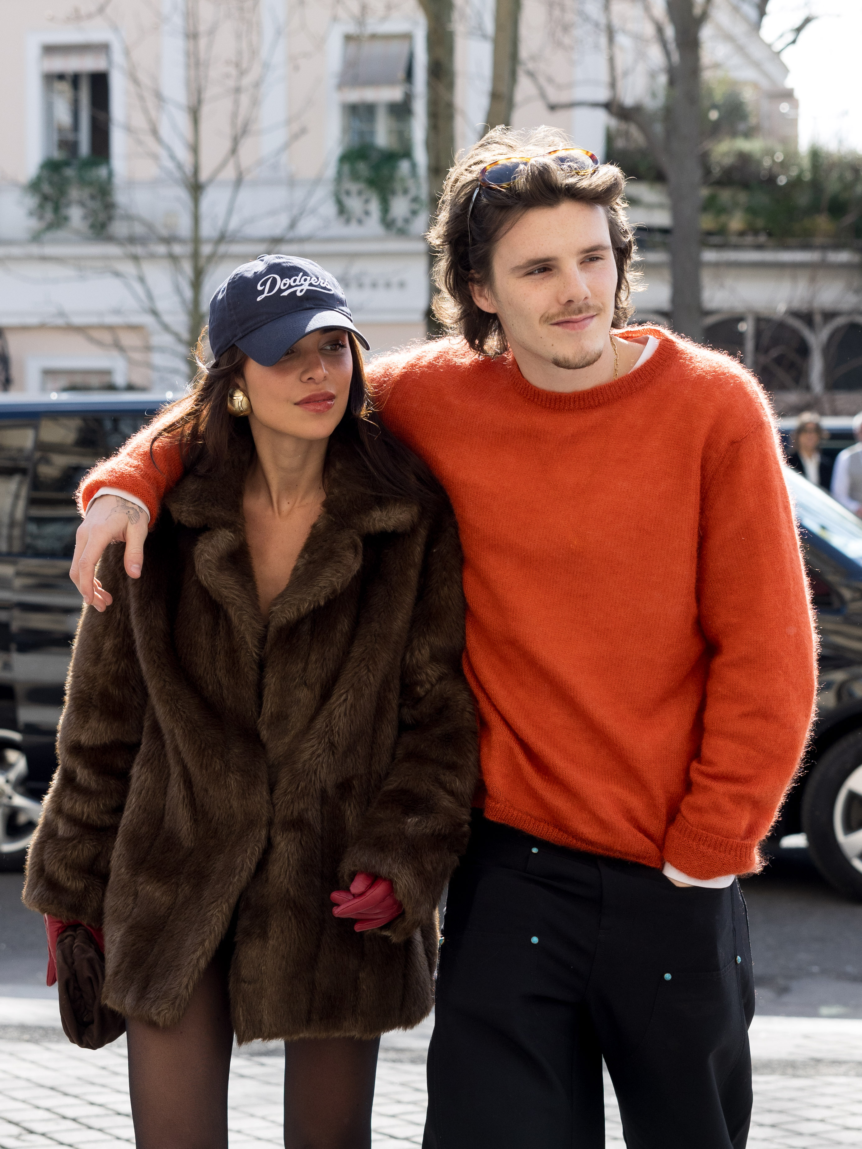 Jackie Apostel and Cruz Beckham spotted out in Paris, France. | Source: Getty Images