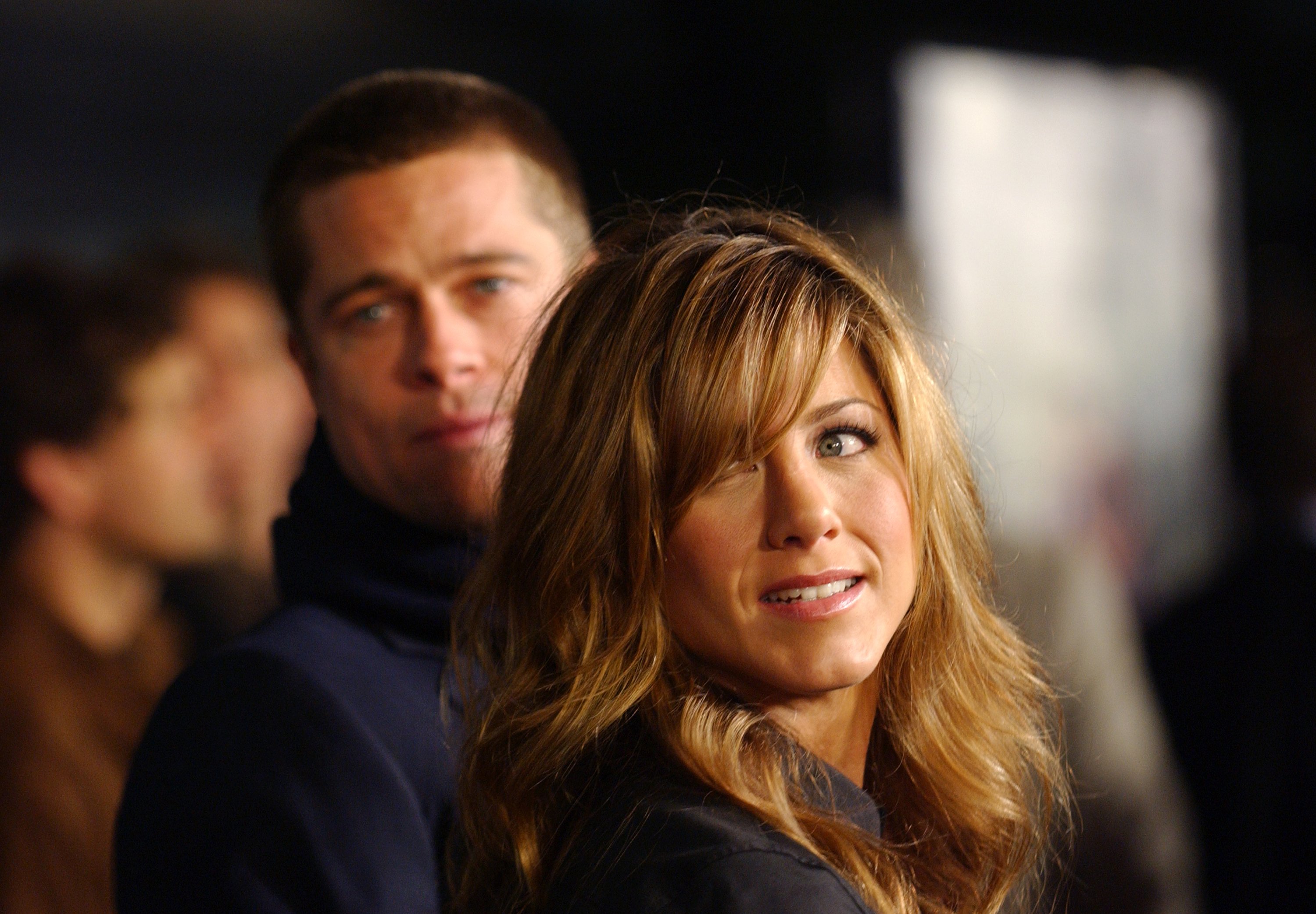  Jennifer Aniston and Brad Pitt during "Along Came Polly" Los Angeles Premiere at Mann's Chinese Theater in Hollywood, California, United States on January 12, 2004 | Source: Getty Images 
