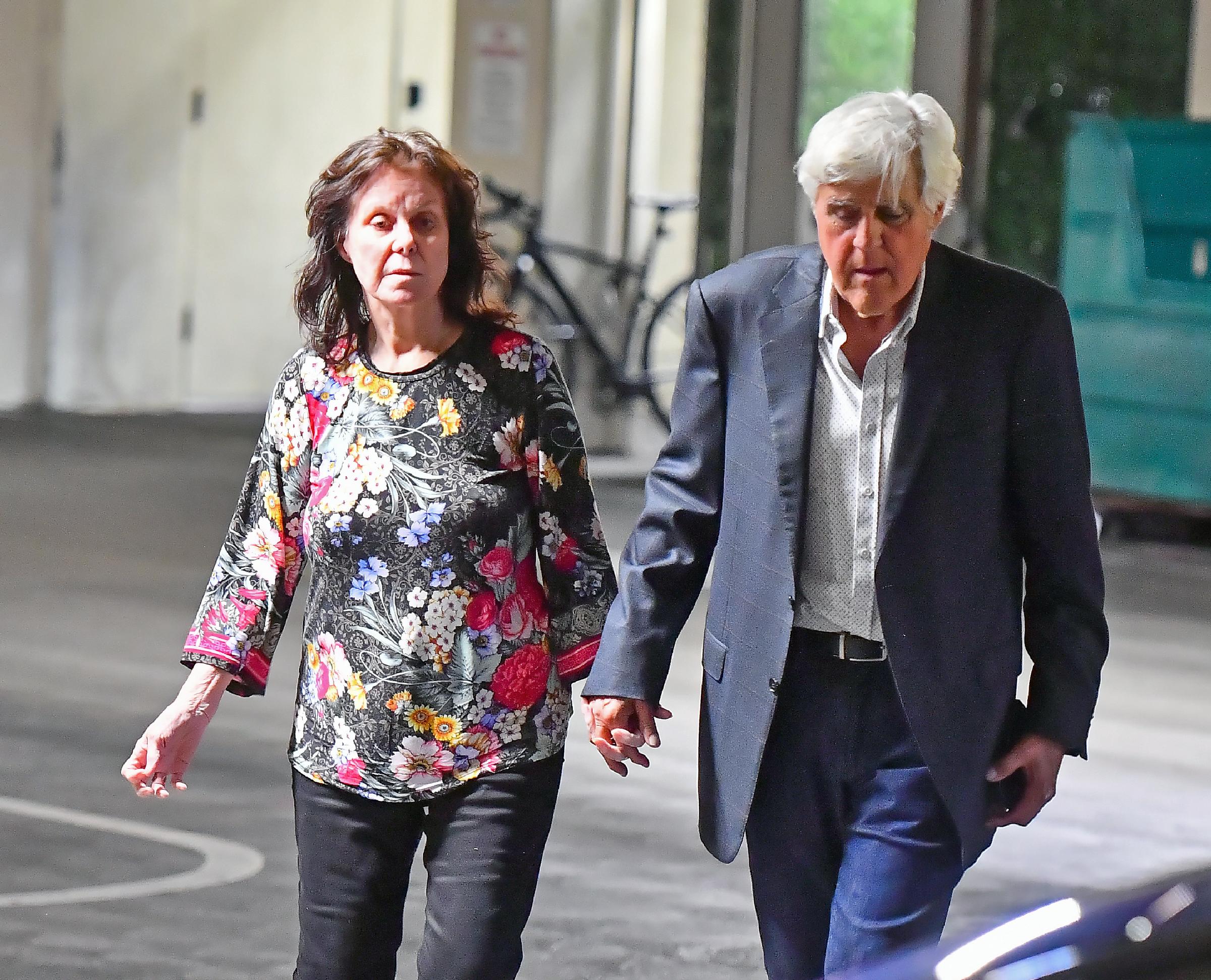 Mavis and Jay Leno leave a comedy show in Los Angeles, California, on September 7, 2024 | Source: Getty Images