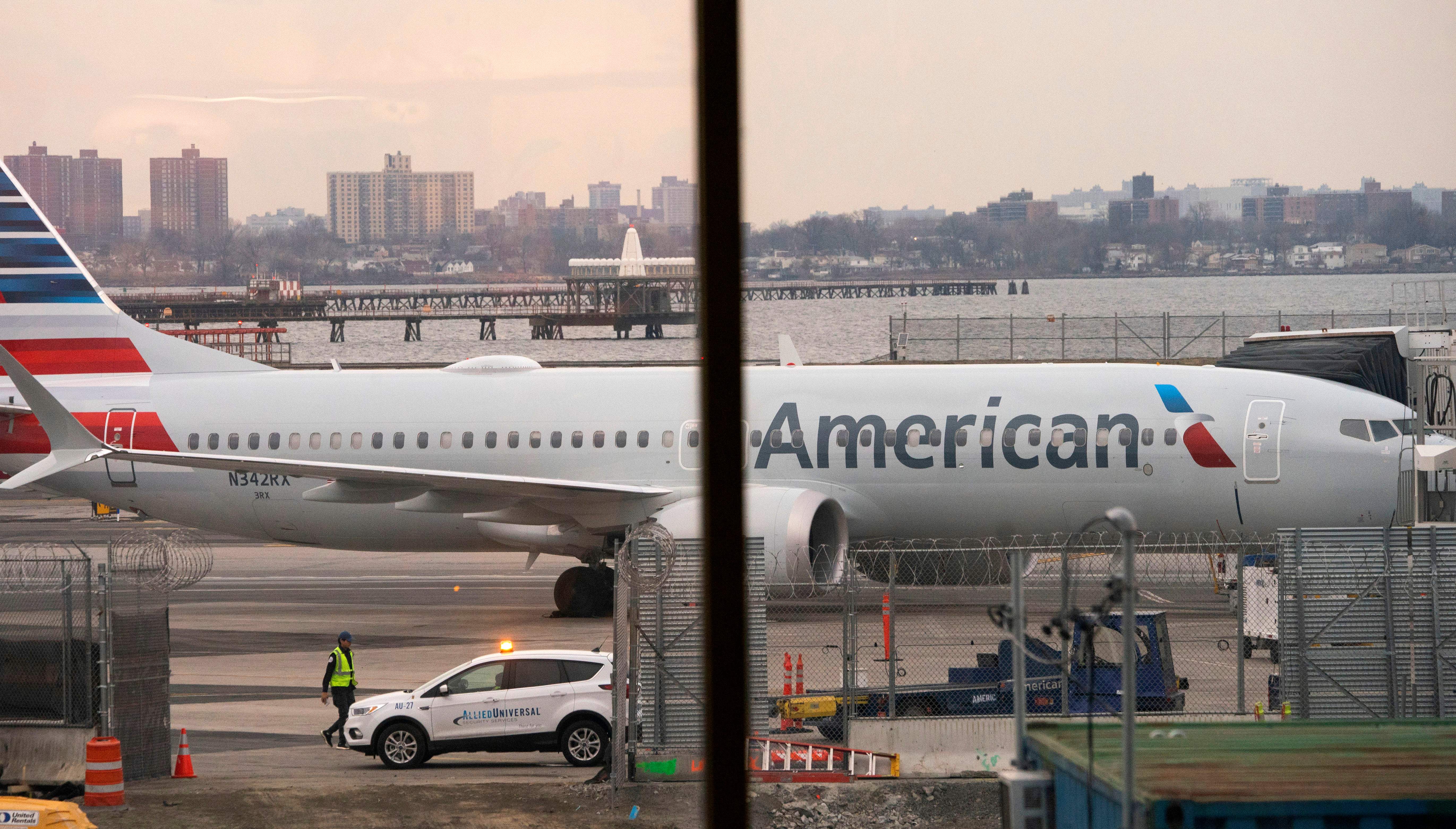 An American Airlines 737 Max plane. | Source: Getty Images