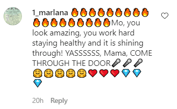A fan's comment on Mo'Nique's recent Instagram post. | Photo: Instagram/Therealmoeworldwide