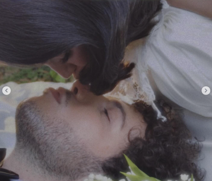A tender moment as Selena Gomez leans in to kiss Benny Blanco on the nose, as posted on September 27, 2025 | Source: Instagram/selenagomez
