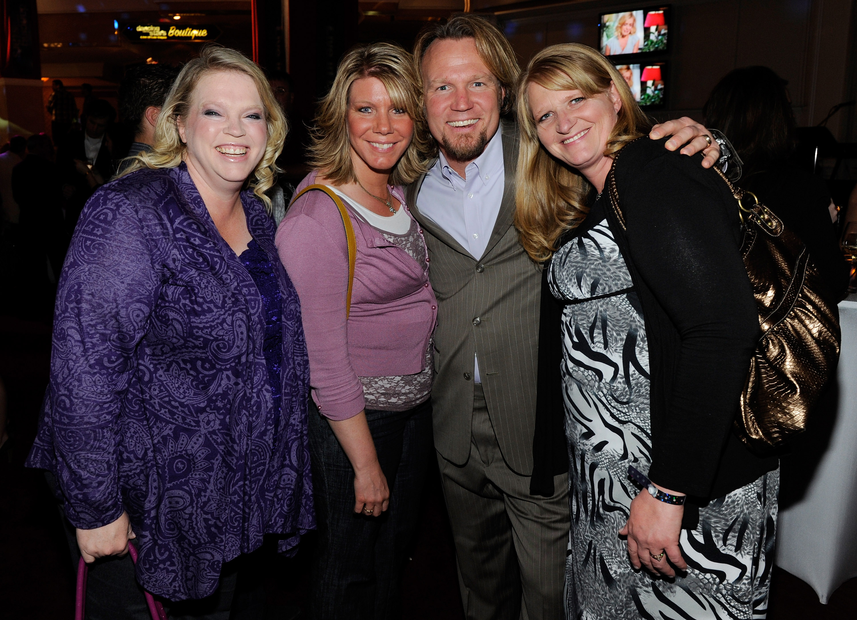 Janelle, Meri, Kody, and Christine Brown attend a pre-show reception for the grand opening of "Dancing With the Stars: Live in Las Vegas" on April 13, 2012 in Las Vegas, Nevada | Source: Getty Images