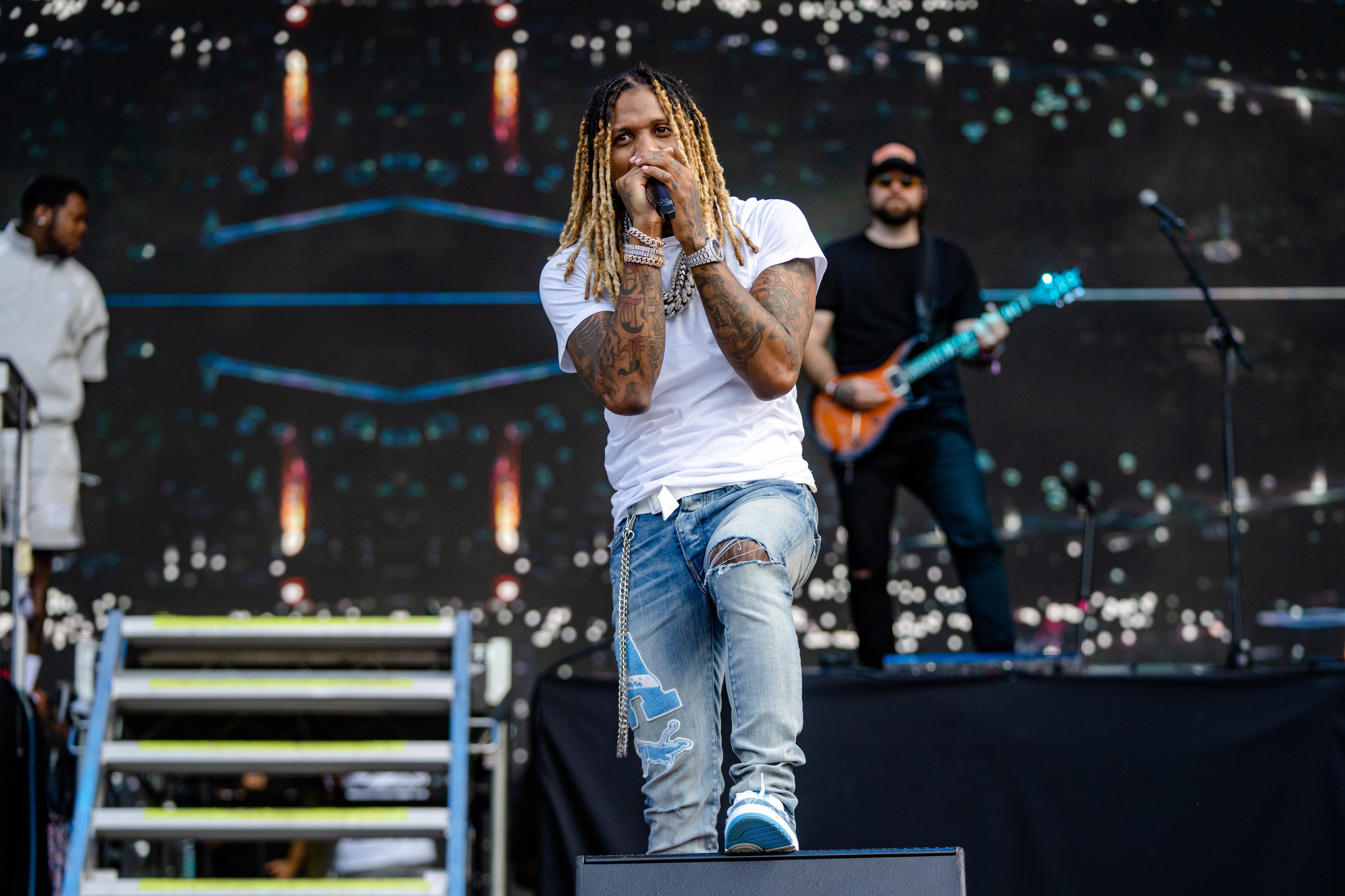 Lil Durk is pictured performing during Lollapalooza at Grant Park in Chicago | Source: Getty Images