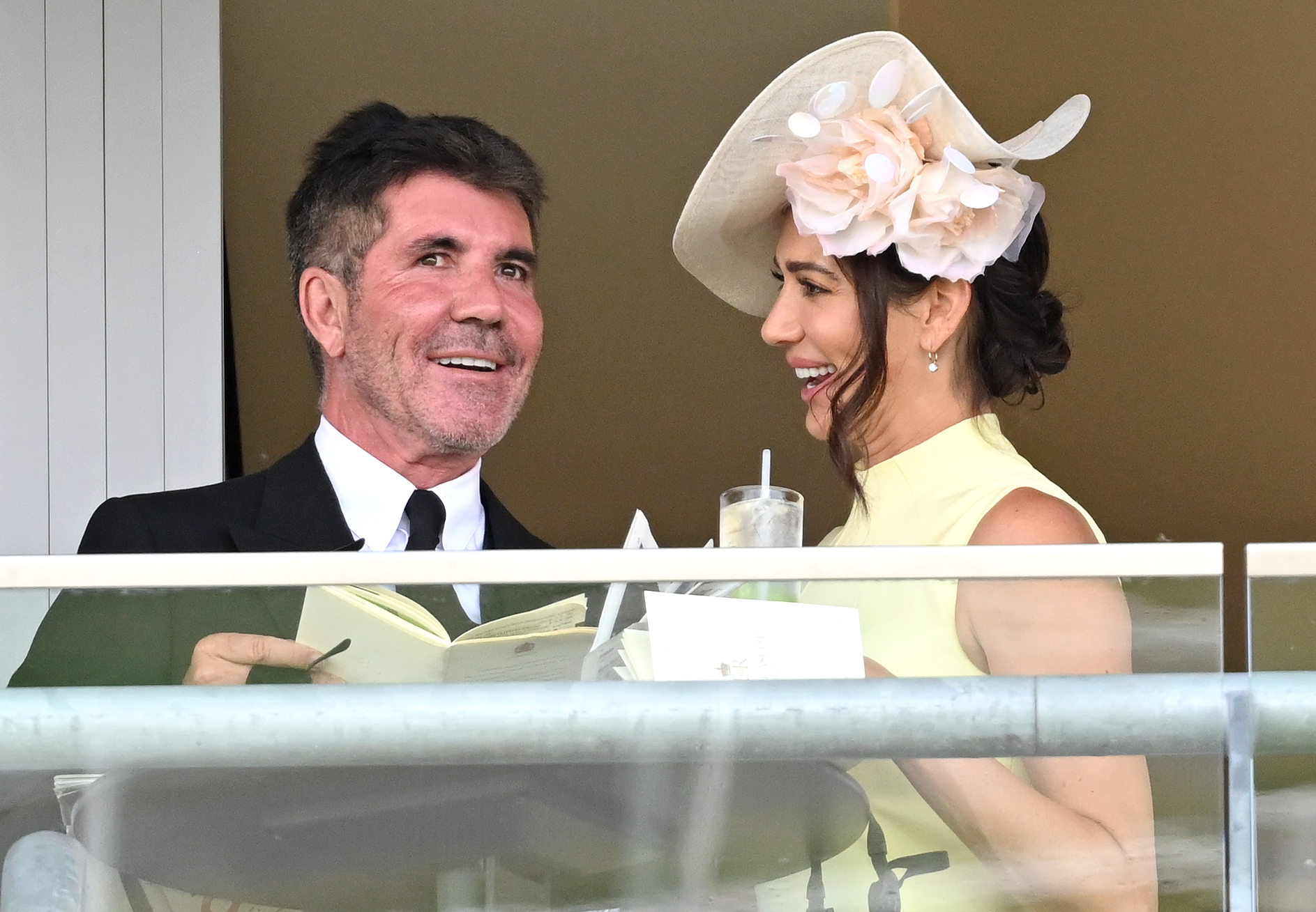 Simon Cowell and Lauren Silverman attend the first day of Royal Ascot in England, on June 15, 2021 | Getty Images