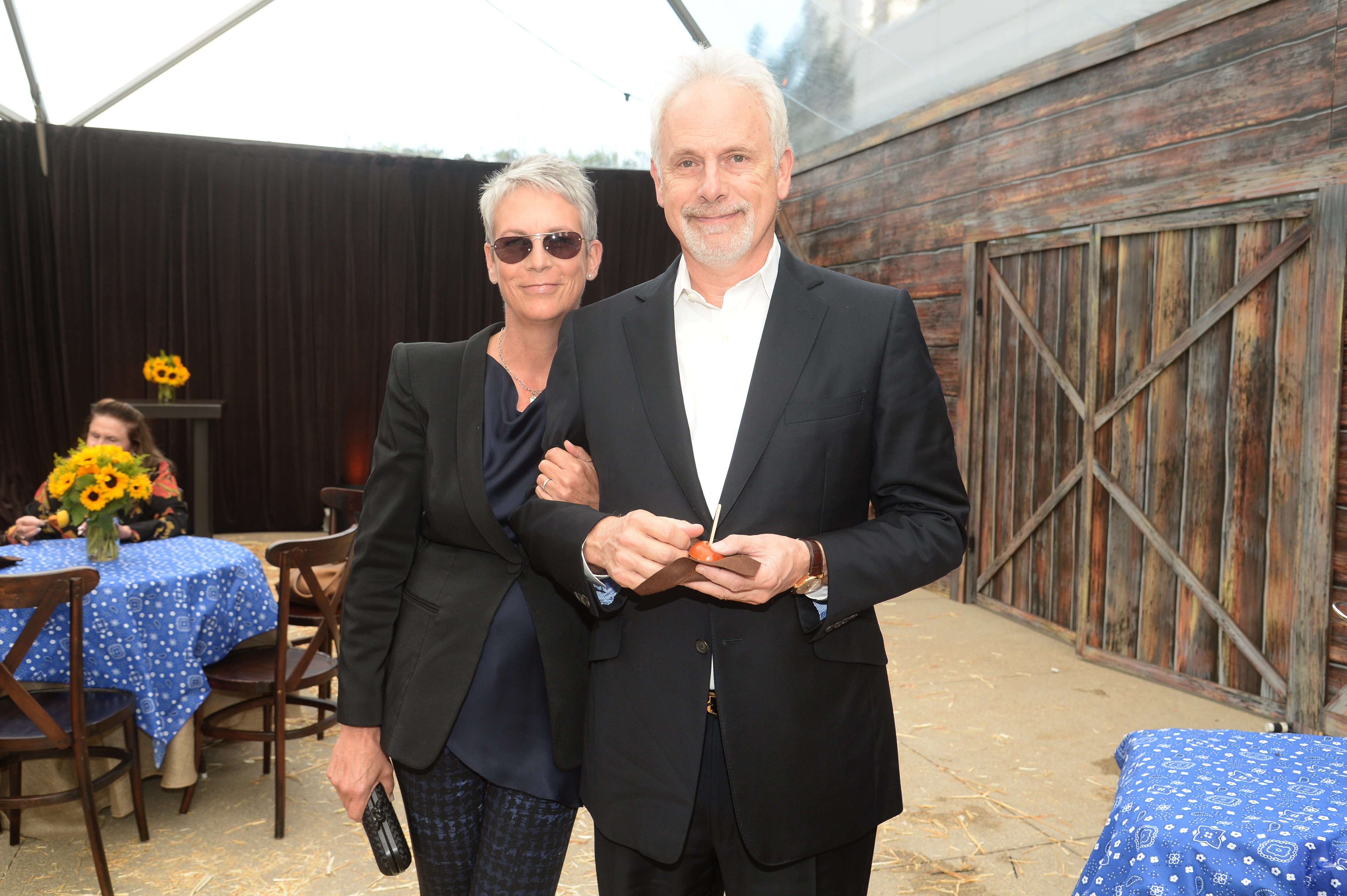 Jamie Lee Curtis and Christopher Guest at the Annenberg Space for Photography Opening Celebration for "Country, Portraits of an American Sound" in Century City, California, May 22, 2014 | Source: Getty Images