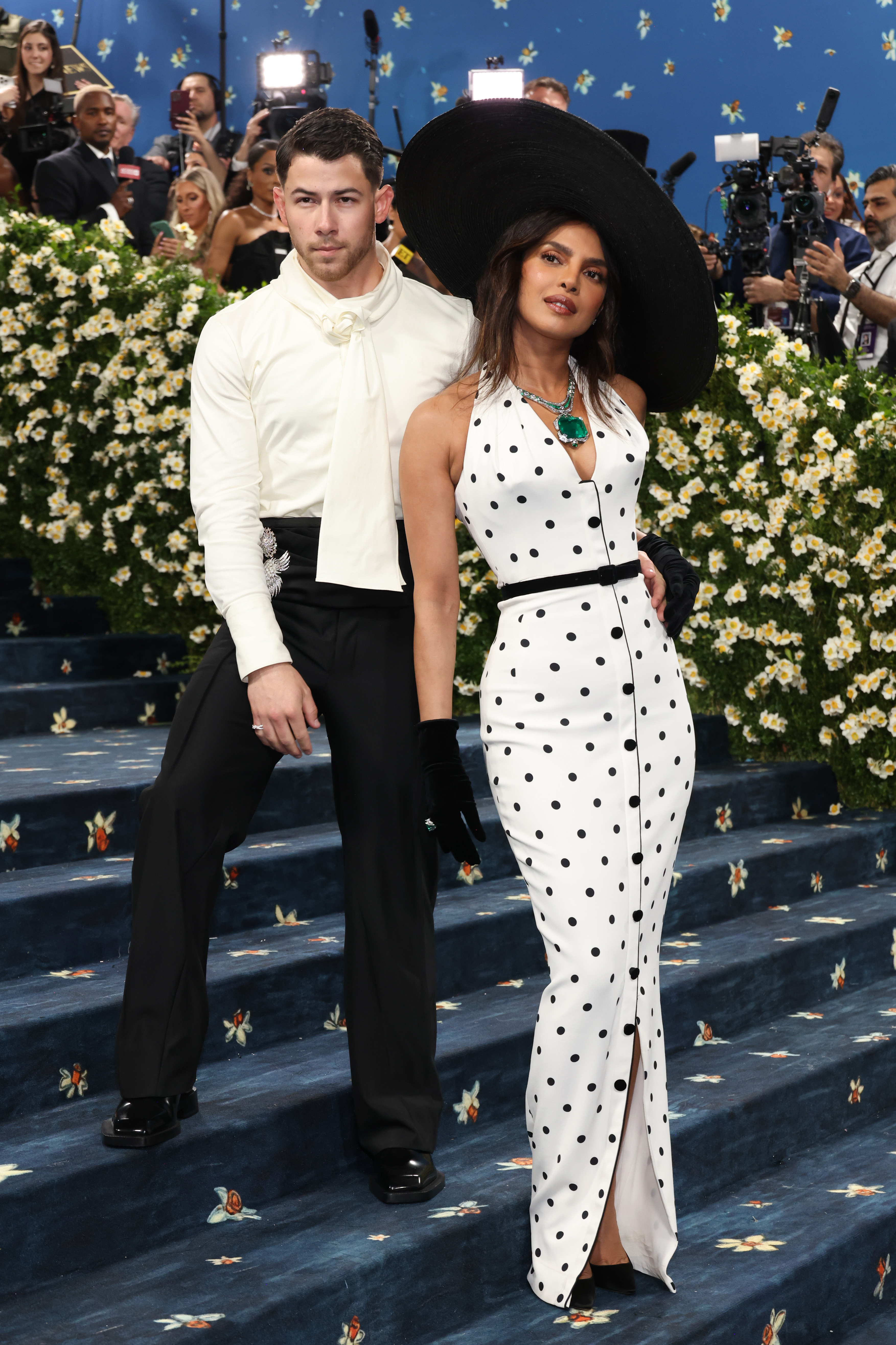 Nick Jonas and Priyanka Chopra Jonas at the 2025 Met Gala on May 5 in New York. | Source: Getty Images