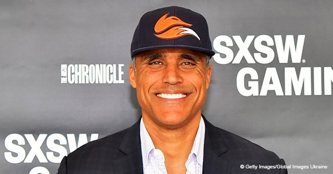 Rick Fox is a proud dad as he poses with his beautiful grown up daughter. They have the same smile