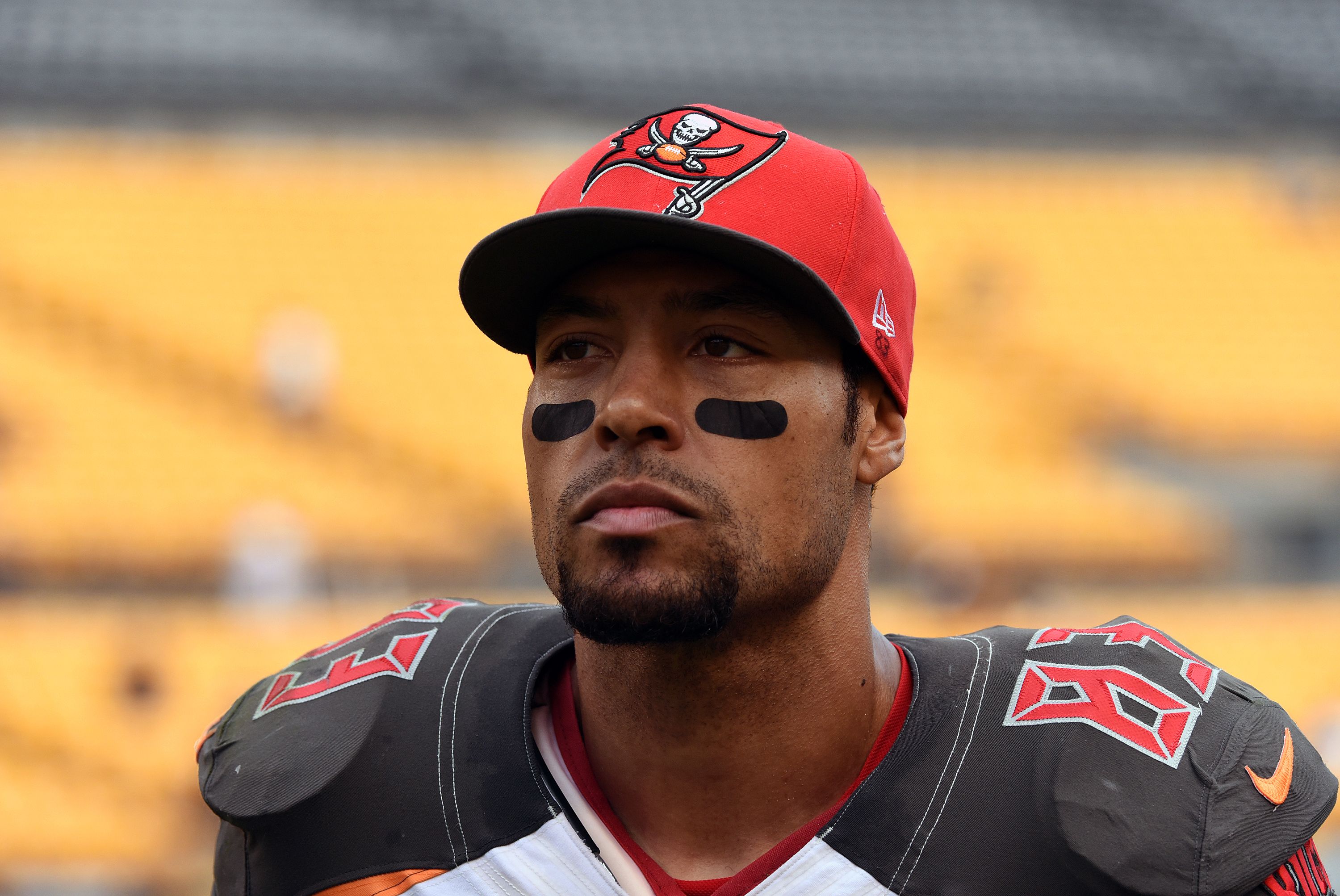 Vincent Jackson  after a game against the Pittsburgh Steelers at Heinz Field on September 28, 2014 | Getty Images