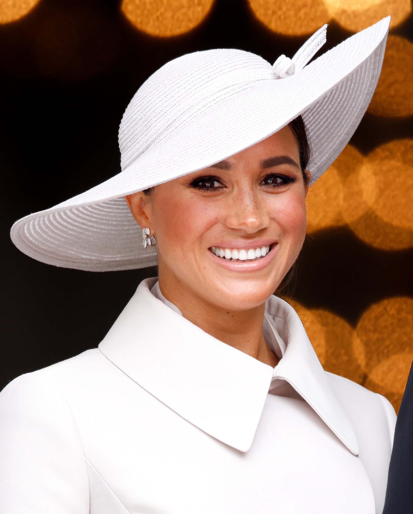Duchess Meghan at a National Service of Thanksgiving to celebrate the Platinum Jubilee of Queen Elizabeth II on June 3, 2022, in London, England | Source: Getty Images