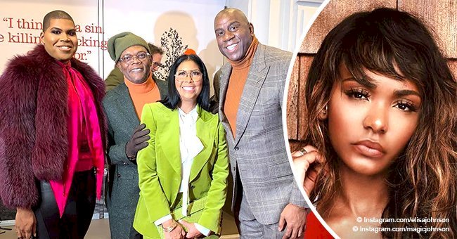 Magic Johnson hits the red carpet wife and son EJ after daughter Elisa's home invasion