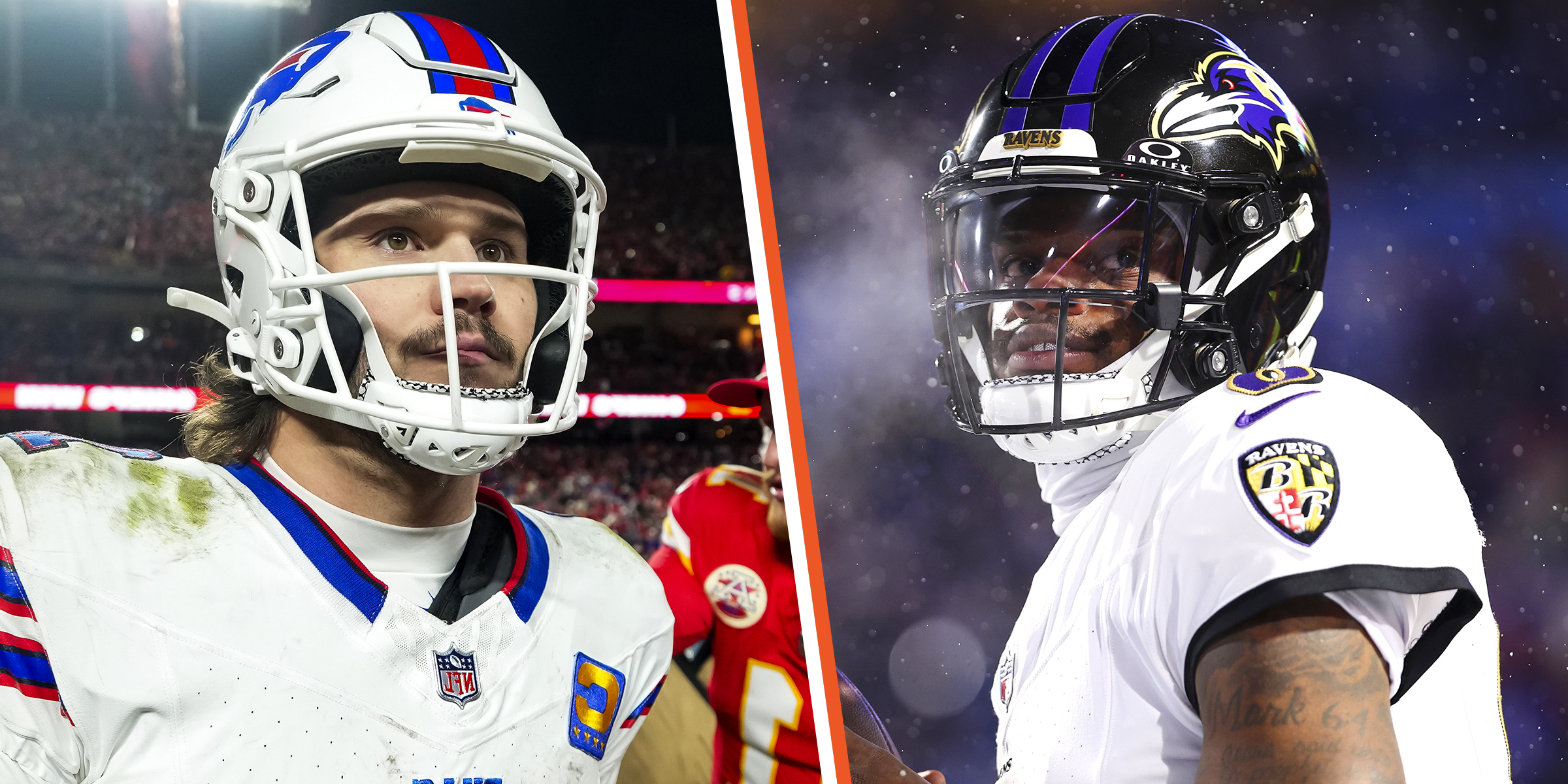 Josh Allen | Lamar Jackson | Source: Getty Images