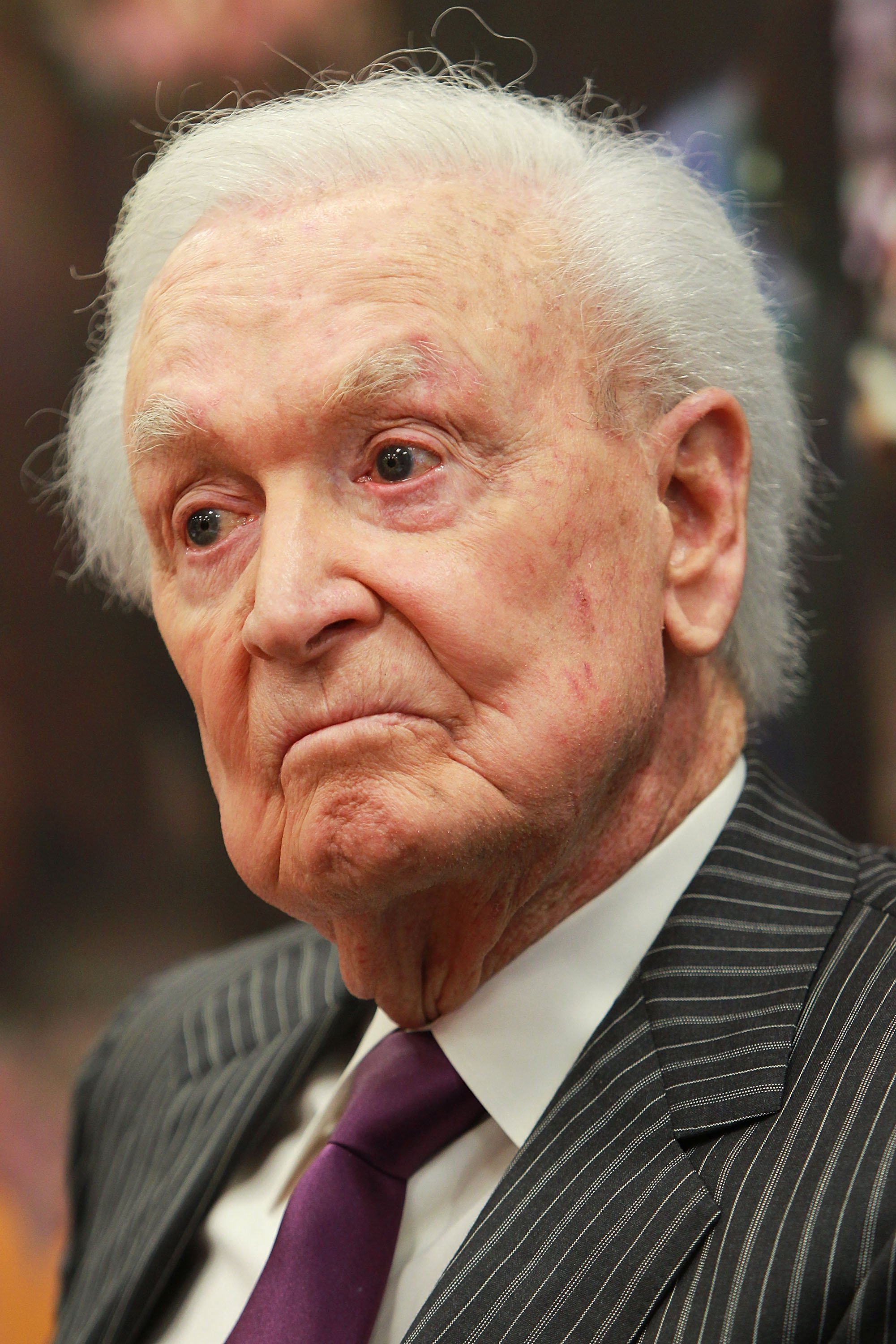 Former game show host and animal rights activist Bob Barker attends a press conference discussing the inhumane treatment of animals in the entertainment industry at the Rayburn House Office Building on November 2, 2011, in Washington, DC. | Source: Getty Images