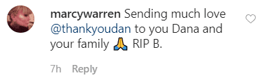 A fans' comment from Dan Gasby's post. | Photo: instagram.com/thankyoudan