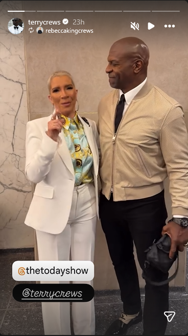 Terry and Rebecca Crews from a story shared on April 6, 2026 | Source: Instagram/terrycrews