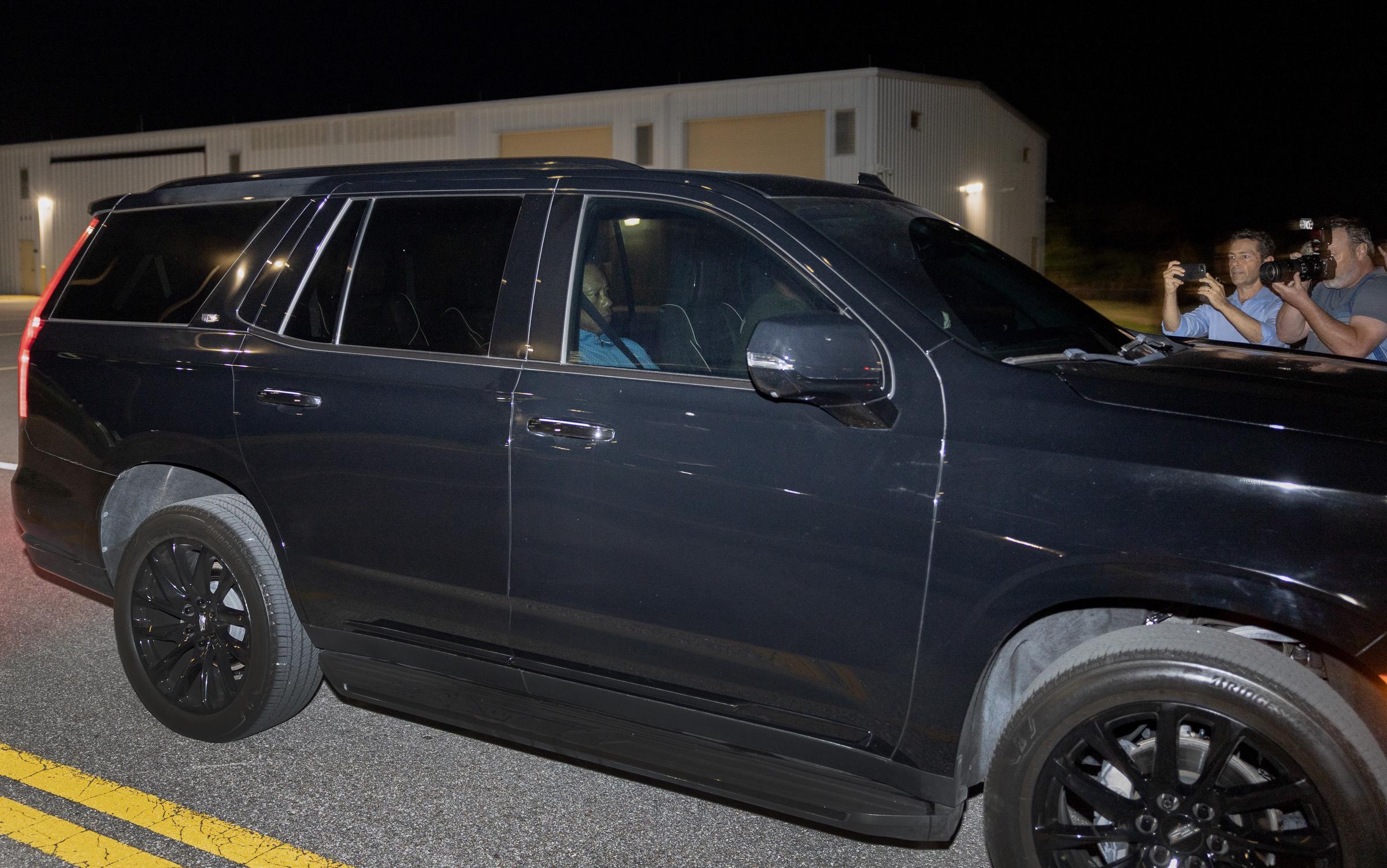 Tiger Woods is driven from the Martin County Jail after being arrested for driving under the influence after a car crash on March 27, 2026 in Stuart, Florida | Source: Getty Images