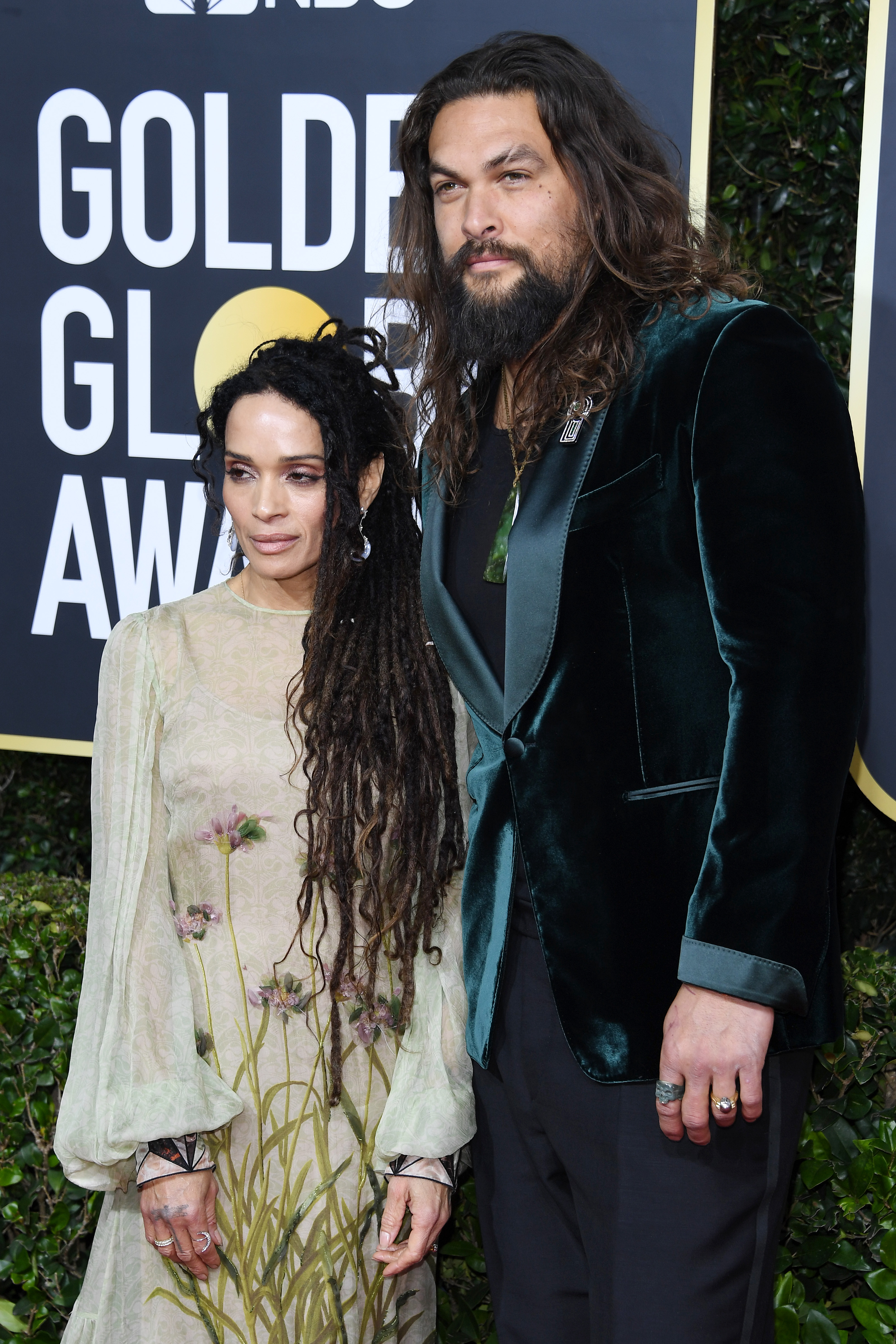 Lisa Bonet and Jason Momoa attend the 77th Annual Golden Globe Awards on January 5, 2020, in Beverly Hills, California. | Source: Getty Images