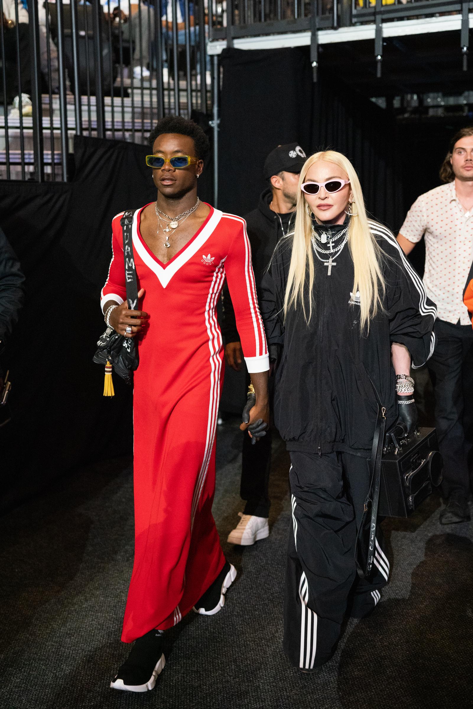 David Banda and Madonna at the Barclays Center in Brooklyn on May 28, 2022,  in New York City. | Source: Getty Images