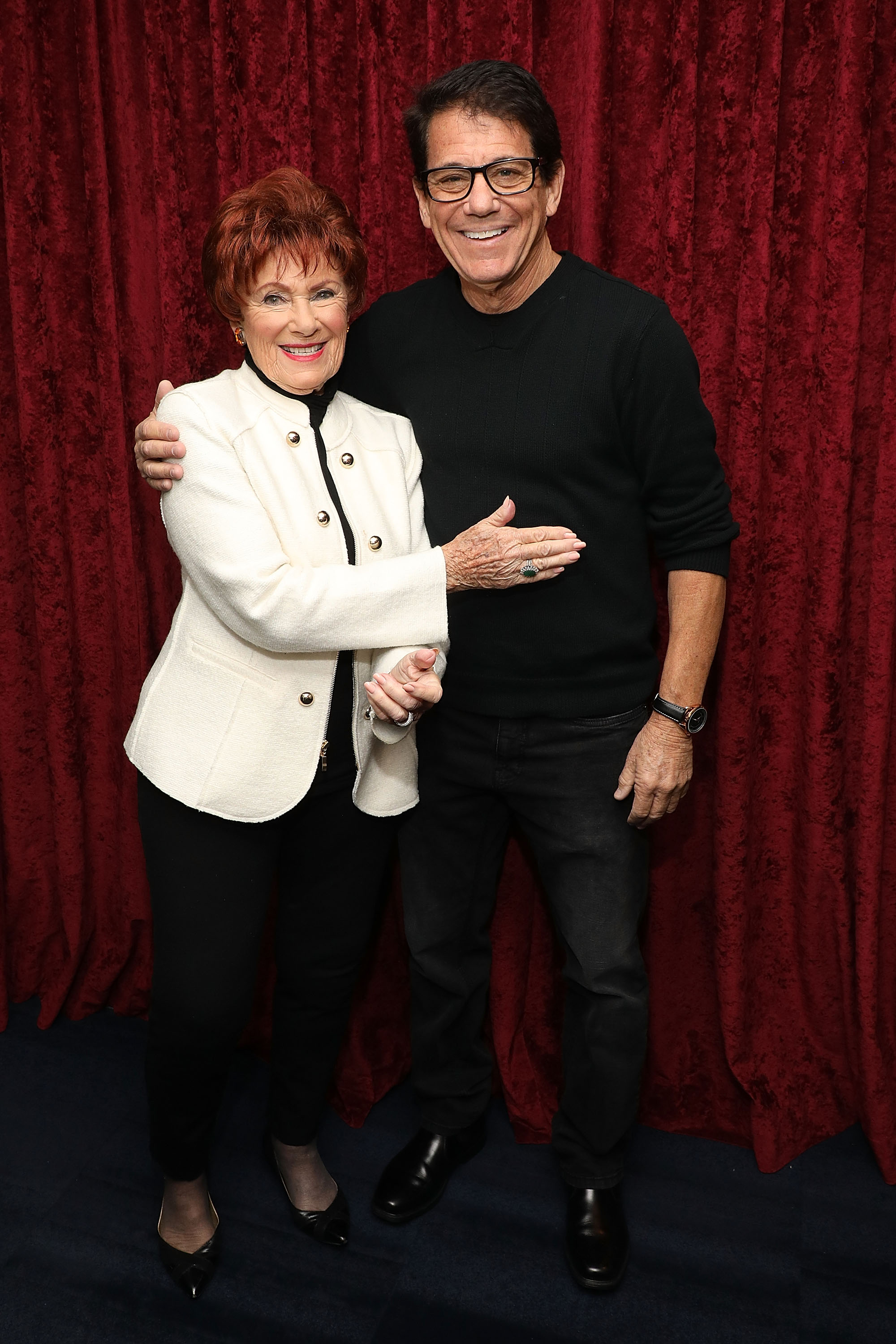 Marion Ross and Anson Williams at the Celebrities Visit SiriusXM in 2018 | Source: Getty Images