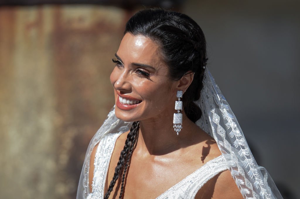 Pilar Rubio en su vestido de novia.| Fuente: Getty Images