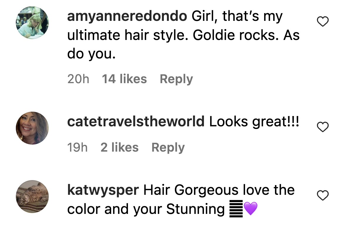 Screenshot of comments on Trisha Yearwood's Instagram post. | Source: Instagram/TrishaYearwood