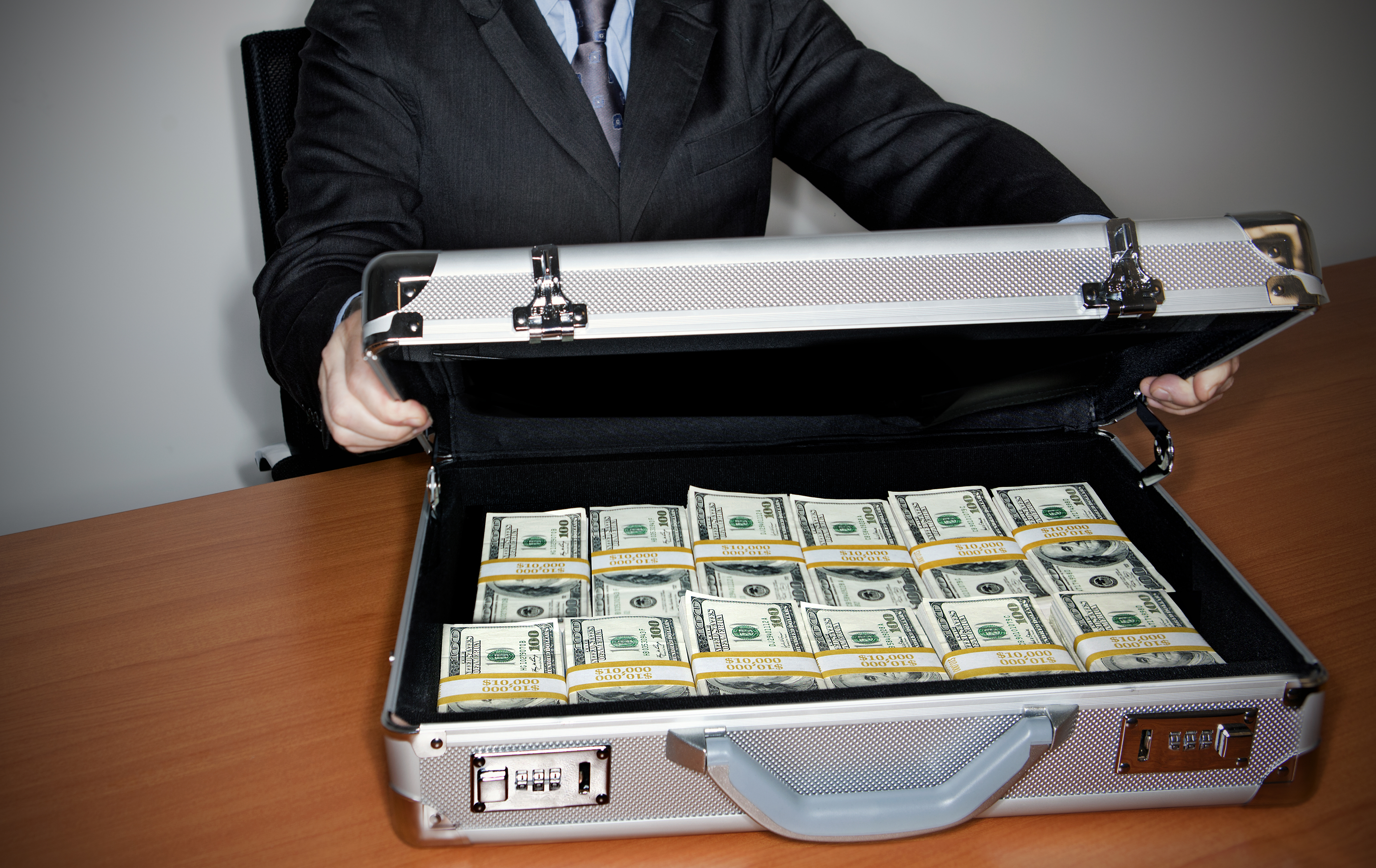 A full case of money | Source: Getty Images