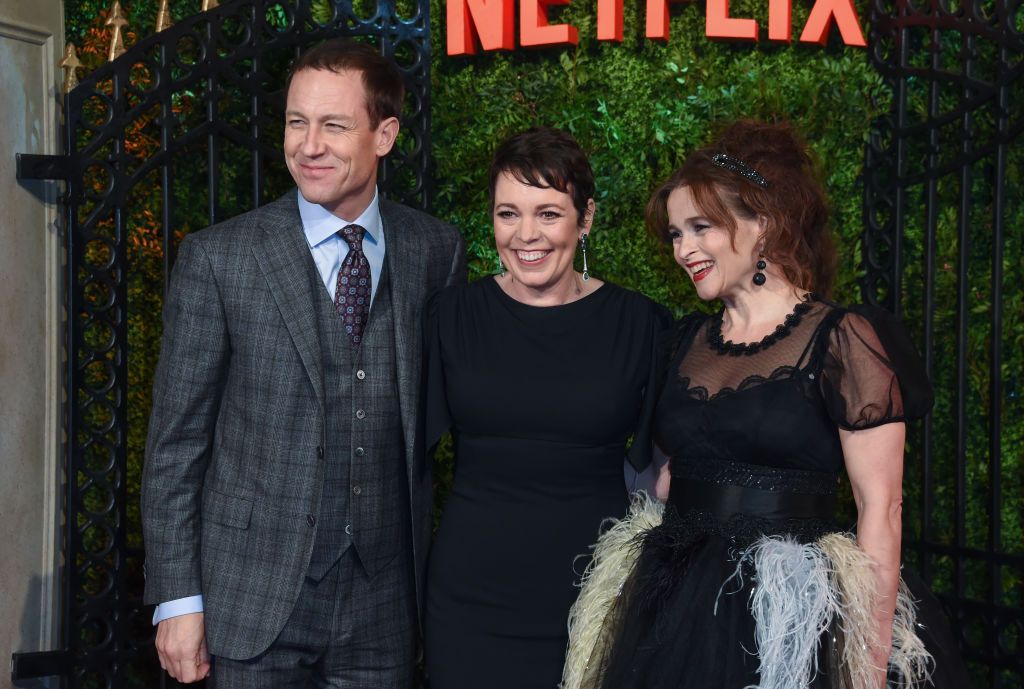 Tobias Menzies, Olivia Colman and Helena Bonham Carter at the World Premiere of Netflix Original Series "The Crown" Season 3 in 2019 in London, England | Source: Getty Images