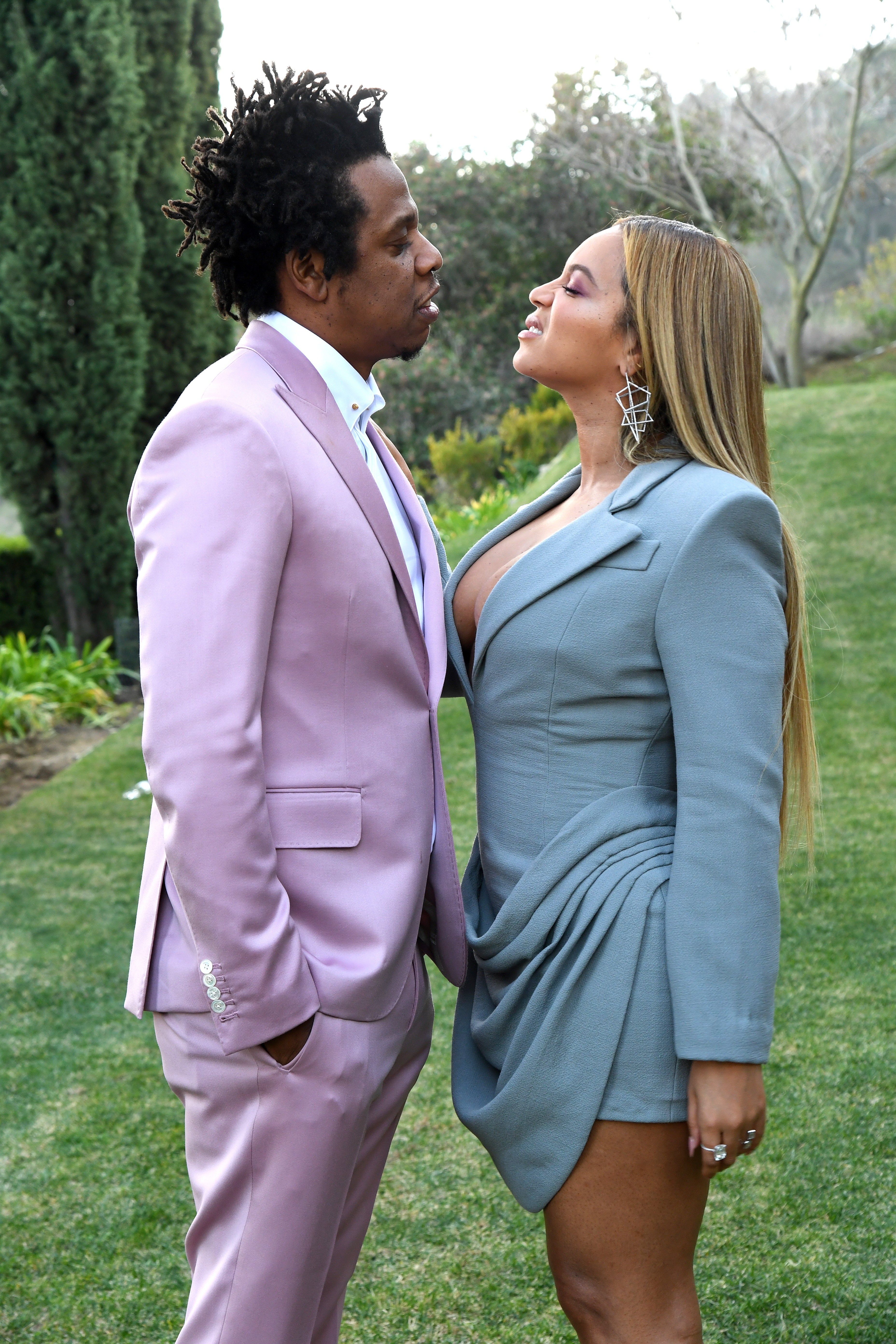 Jay-Z Carter and Beyoncé Knowles at Roc Nation's "The Brunch" in Los Angeles, 2020 | Source: Getty Images