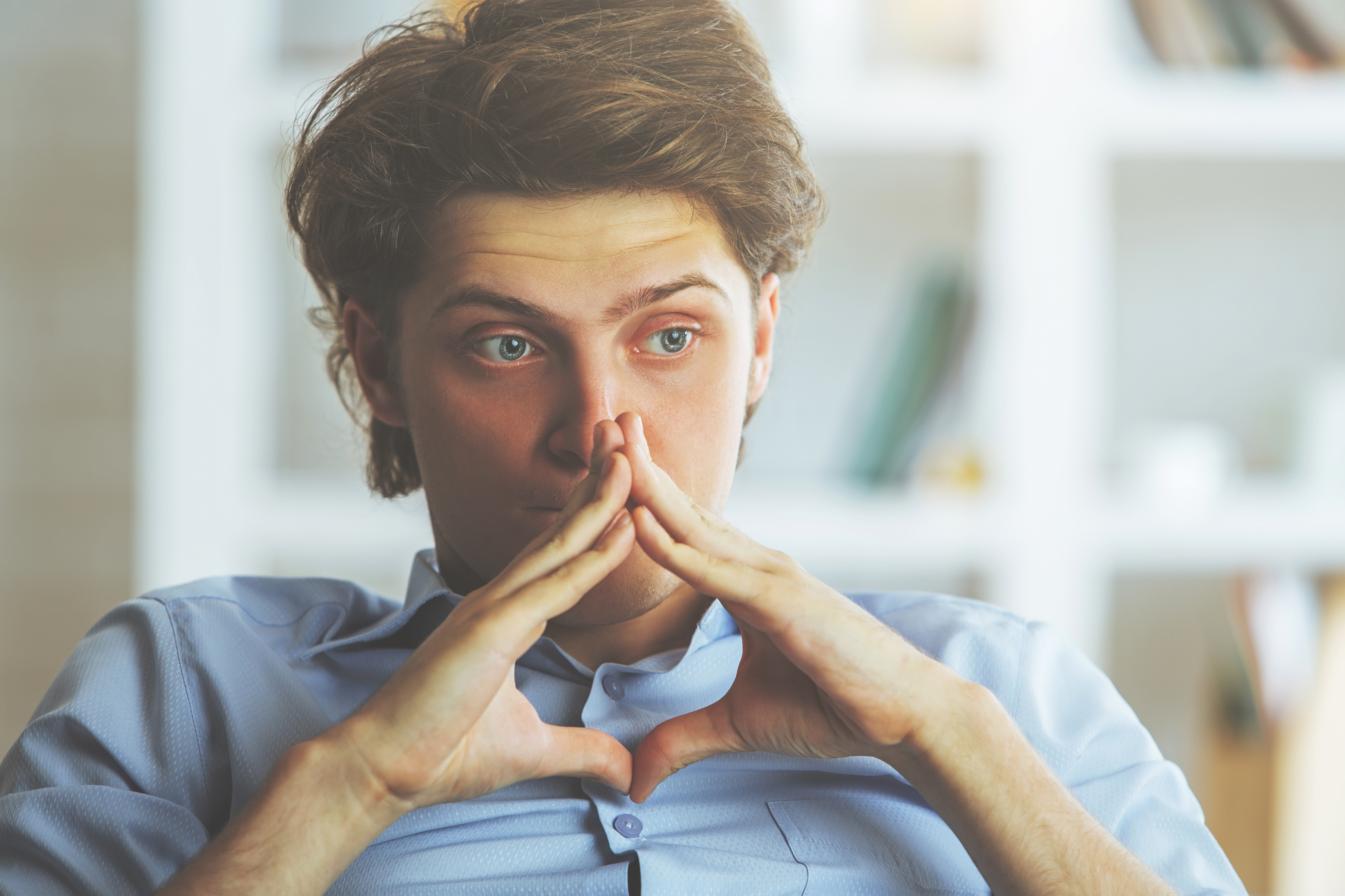 Close-up of a worried man | Source: Shutterstock