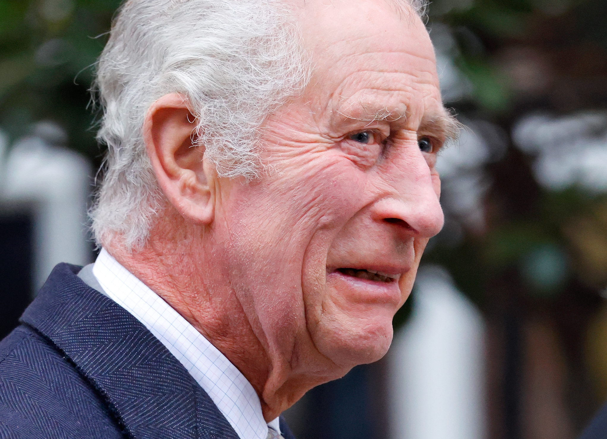 King Charles III leaving The London Clinic after undergoing a corrective procedure for an enlarged prostate on January 29, 2024 in London, England | Source: Getty Images