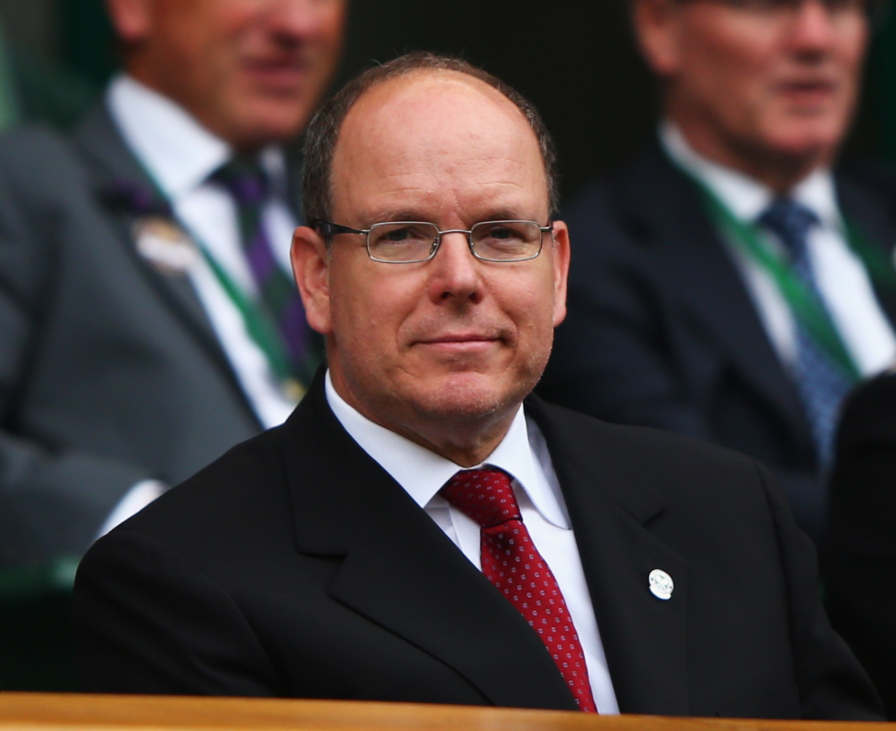 Prince Albert II of Monaco attend day nine of the Wimbledon on July 8, 2015, in London, England. | Source: Getty Images.
