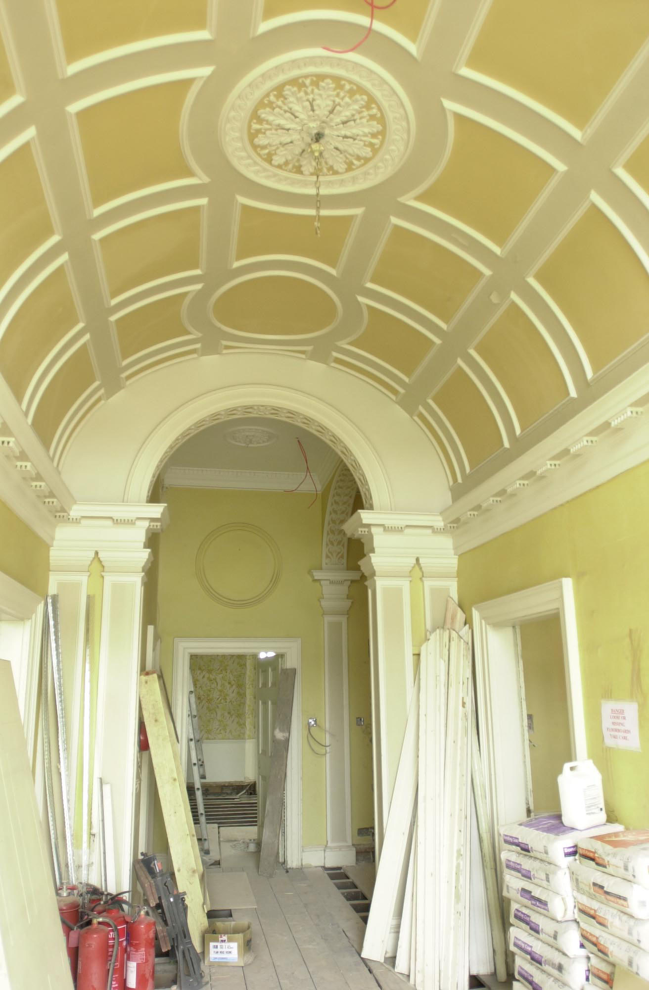 The entrance hall of the Grade II-listed Forest Lodge, in Windsor Great Park on July 1, 2001 | Source: Getty Images
