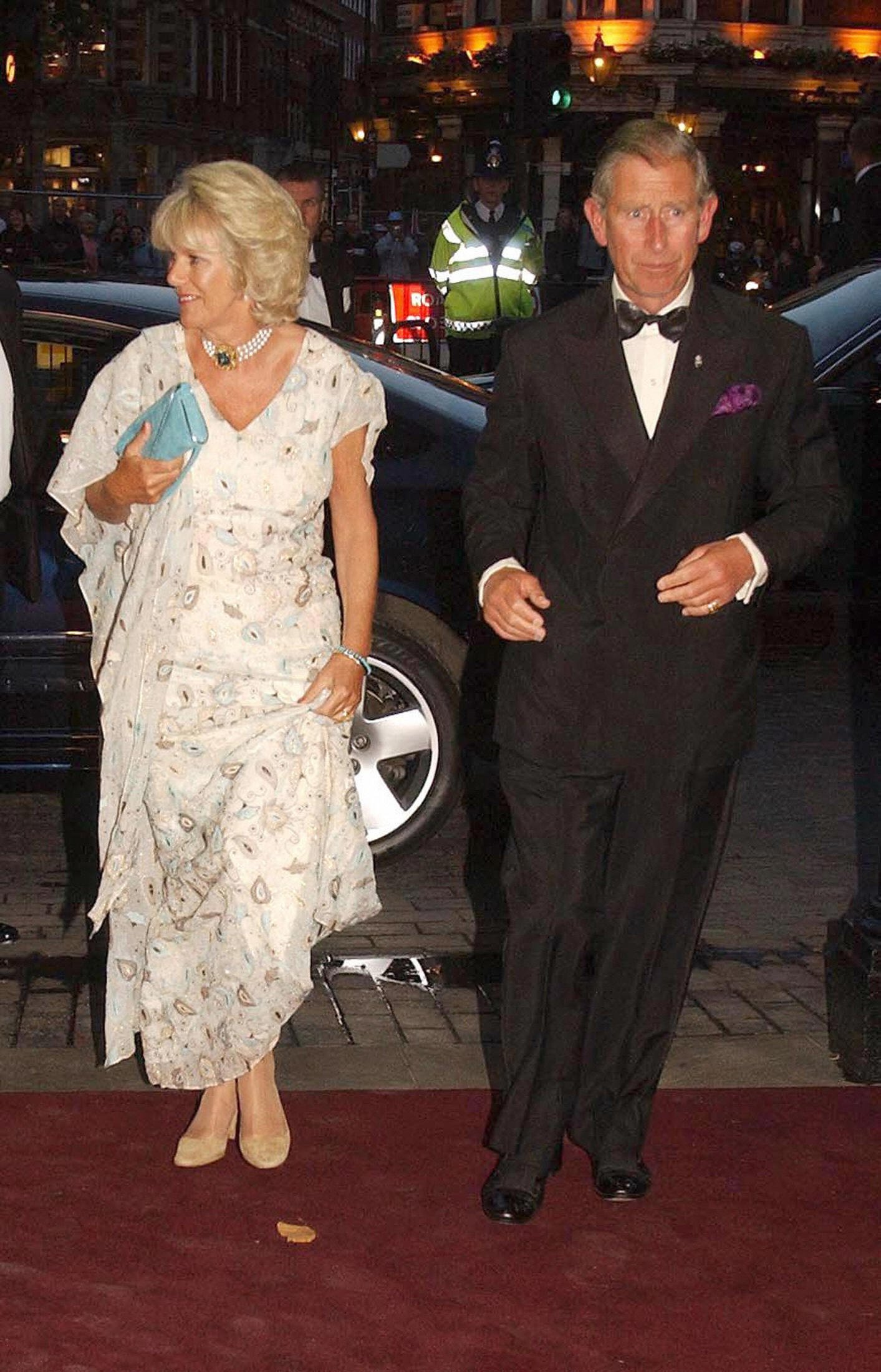 Prince Charles and Camilla Parker-Bowles at the Palace Theatre in London's West End, for the Royal Gala Charity performance on September 13, 2004 | Source: Getty Images