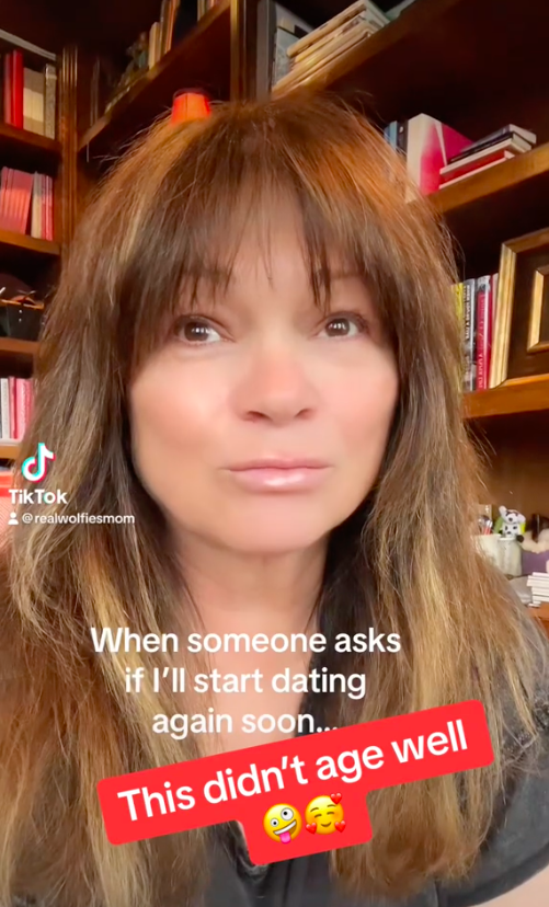 Valerie Bertinelli in the repost TikTok video she made about dating again posted on March 12, 2024 | Source: TikTok/realwolfiesmom