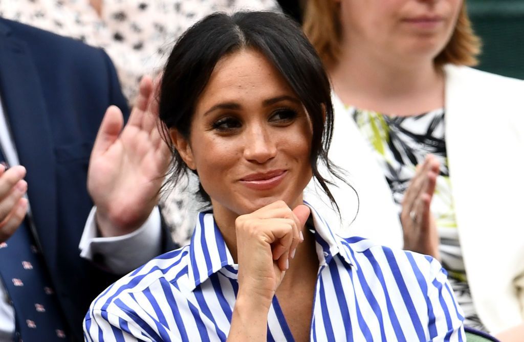 Meghan, Duchess of Sussex attends day twelve of the Wimbledon Lawn Tennis Championships at All England Lawn Tennis and Croquet Club on July 14, 2018 | Photo: Getty Images