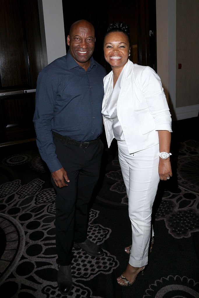 Filmmaker John Singleton (L) and actress Akosua Busia attend the 32nd annual Television Critics Association Awards during the 2016 Television Critics Association Summer Tour at The Beverly Hilton Hotel | Photo: Getty Images/GlobalImagesUkraine