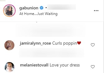 A screenshot of a fans' comments on Gabrielle Union's Instagram. | Photo: instagram.com/gabunion