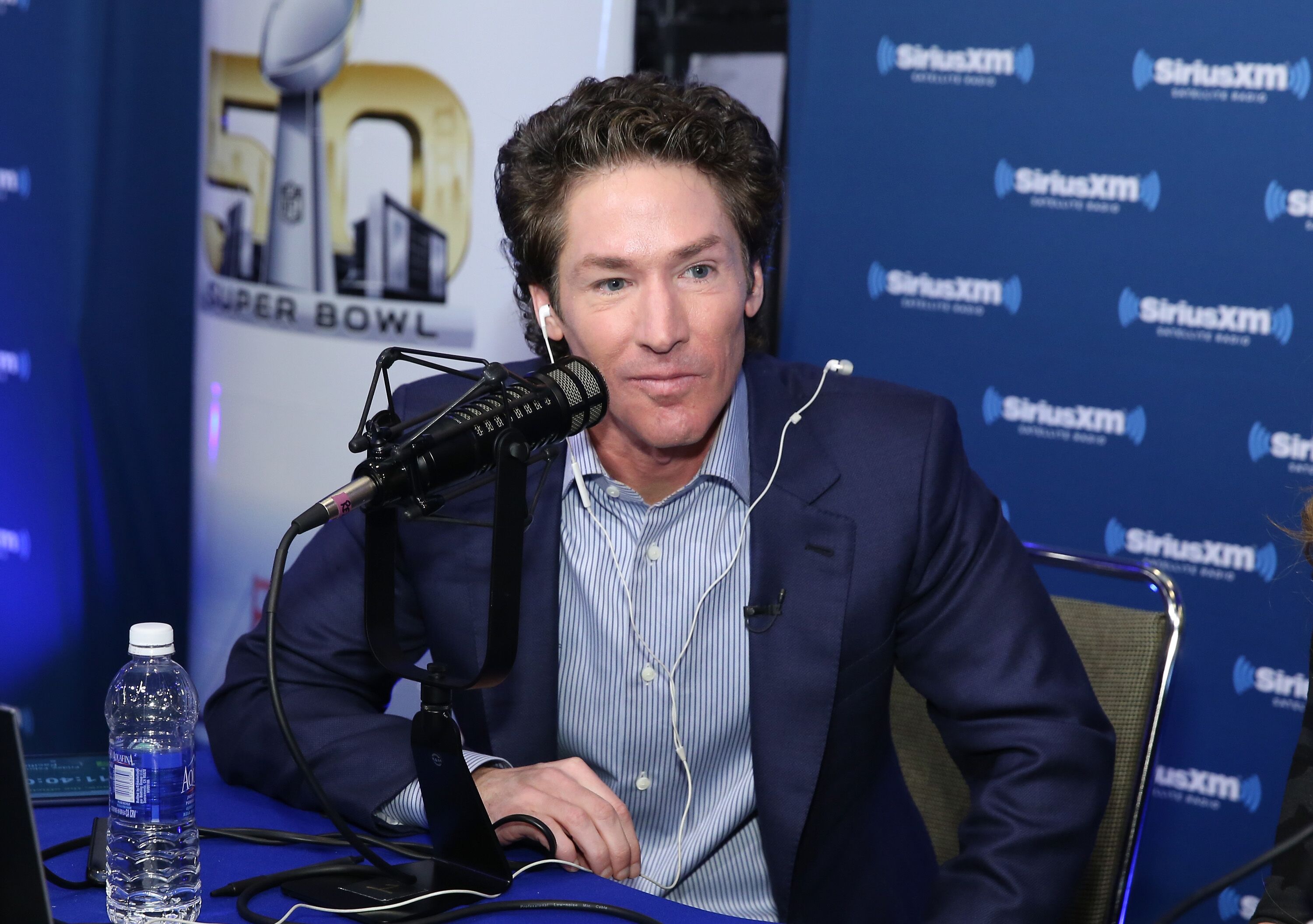 Pastor Joel Osteen at the SiriusXM set on February 5, 2016, in San Francisco, California | Photo: Cindy Ord/Getty Images