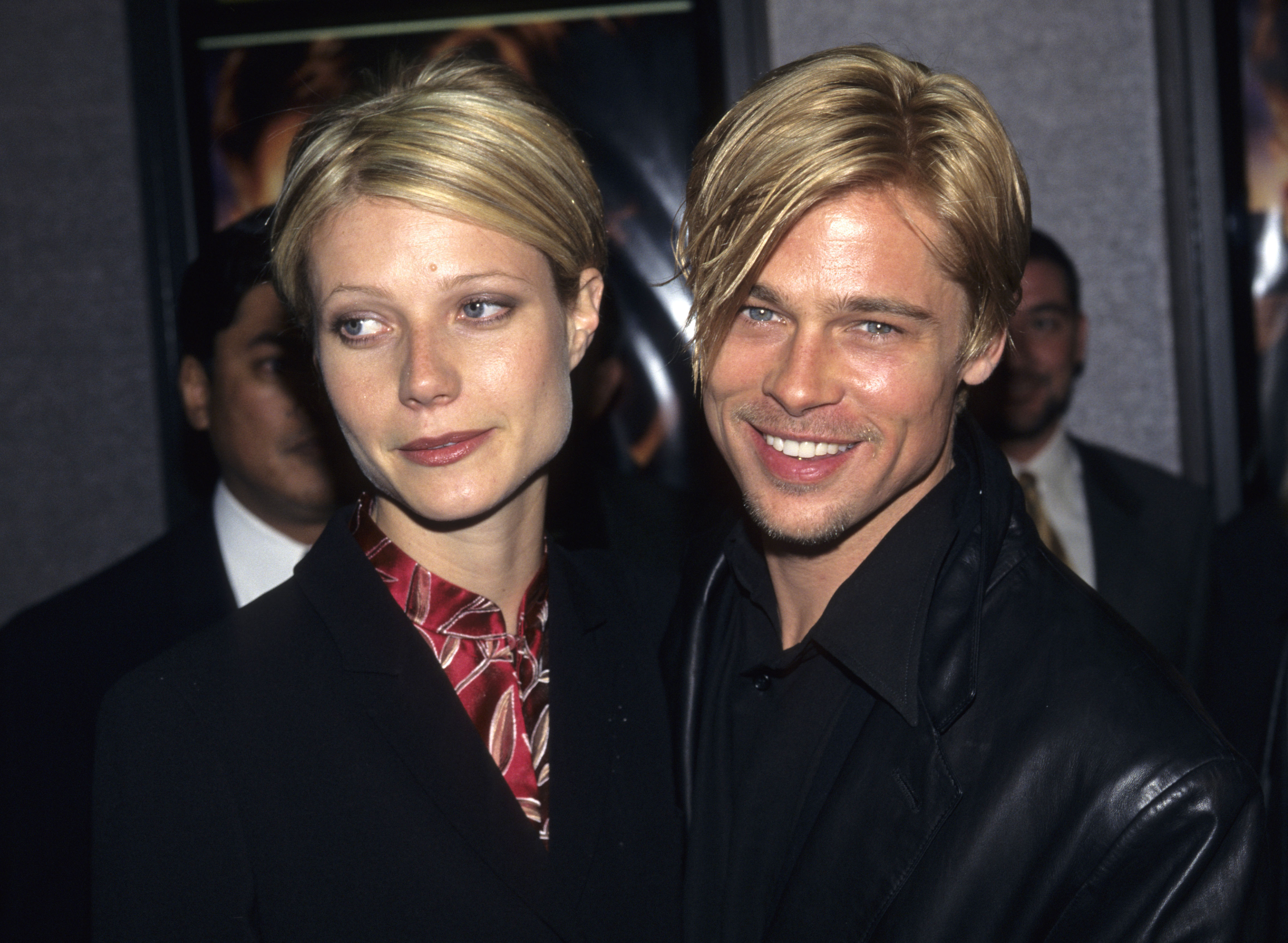 Gwyneth Paltrow and Brad Pitt at "The Devil's Own" premiere on March 13, 1997 | Source: Getty Images