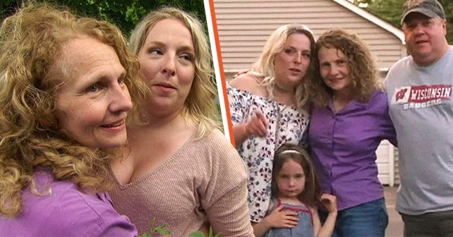 A woman looking for her half-sister finds out that she is living next door | Photo: Twitter/InsideEdition & Twitter/WISN12News