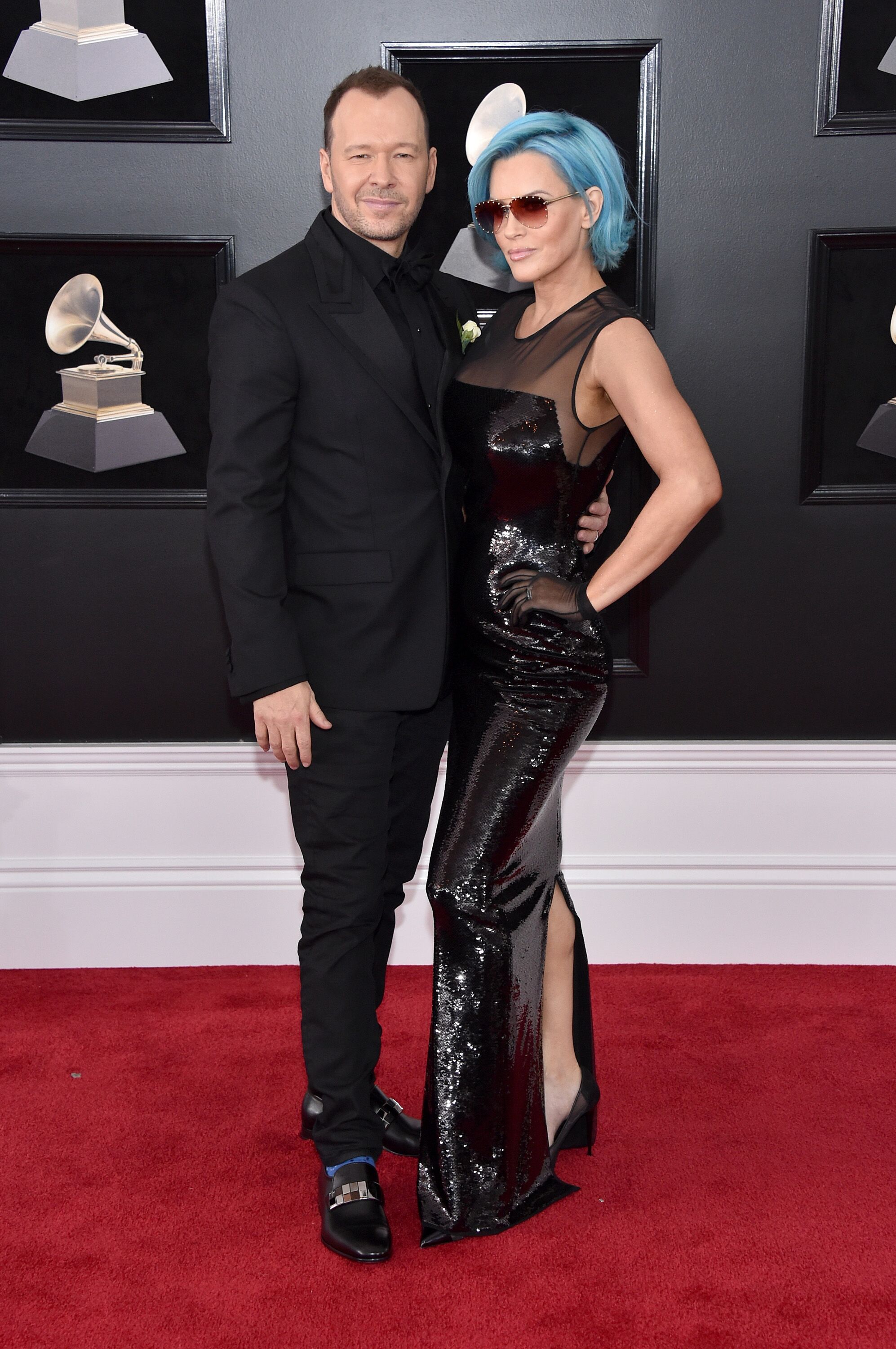 Donnie Wahlberg and Jenny McCarthy attend the 60th Annual GRAMMY Awards on January 28, 2018. | Source: Getty Images