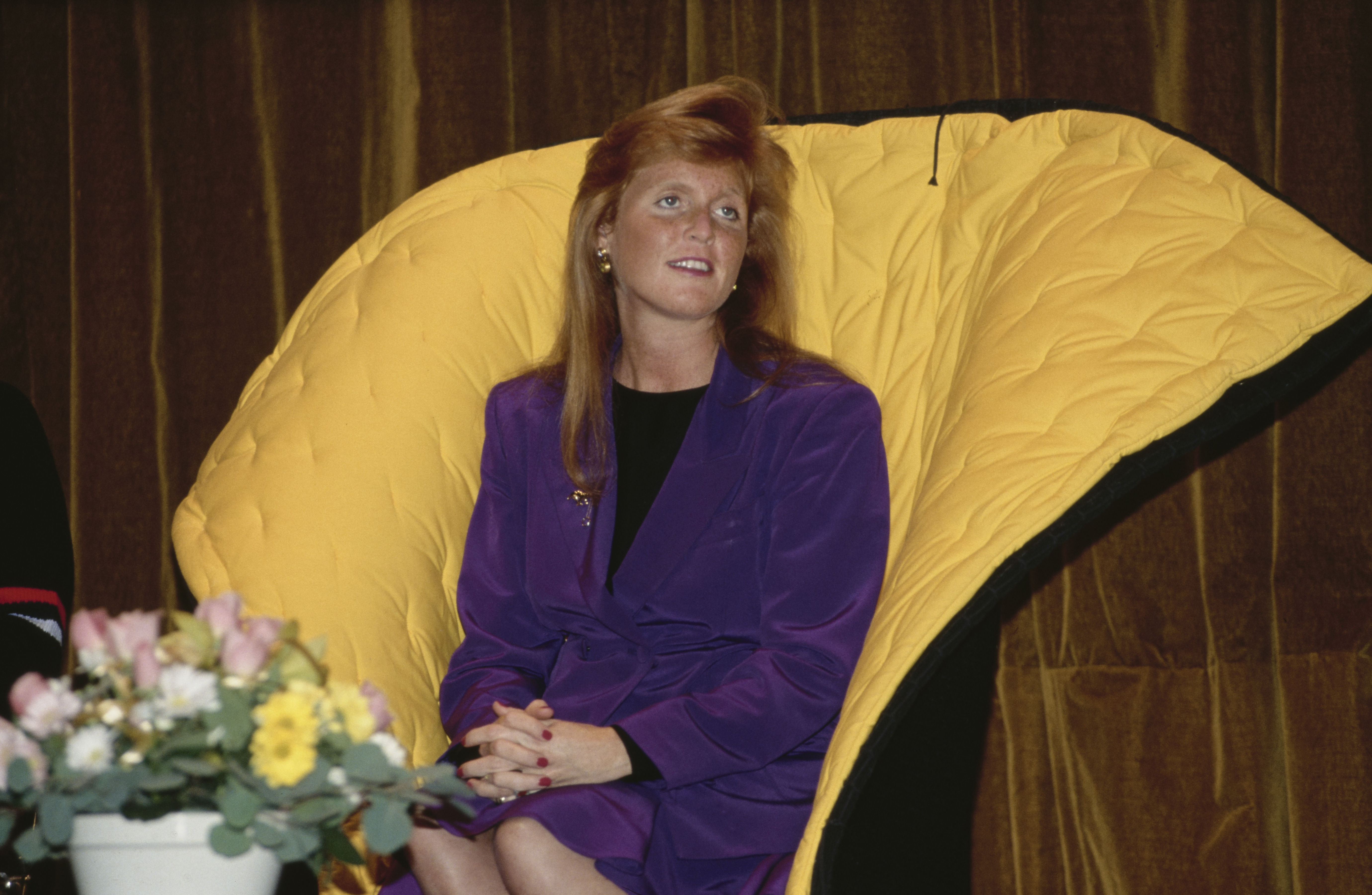  Sarah Ferguson in Megeve, Auvergne-Rhône-Alpes, France, on 9th February 1990 | Source: Getty Images