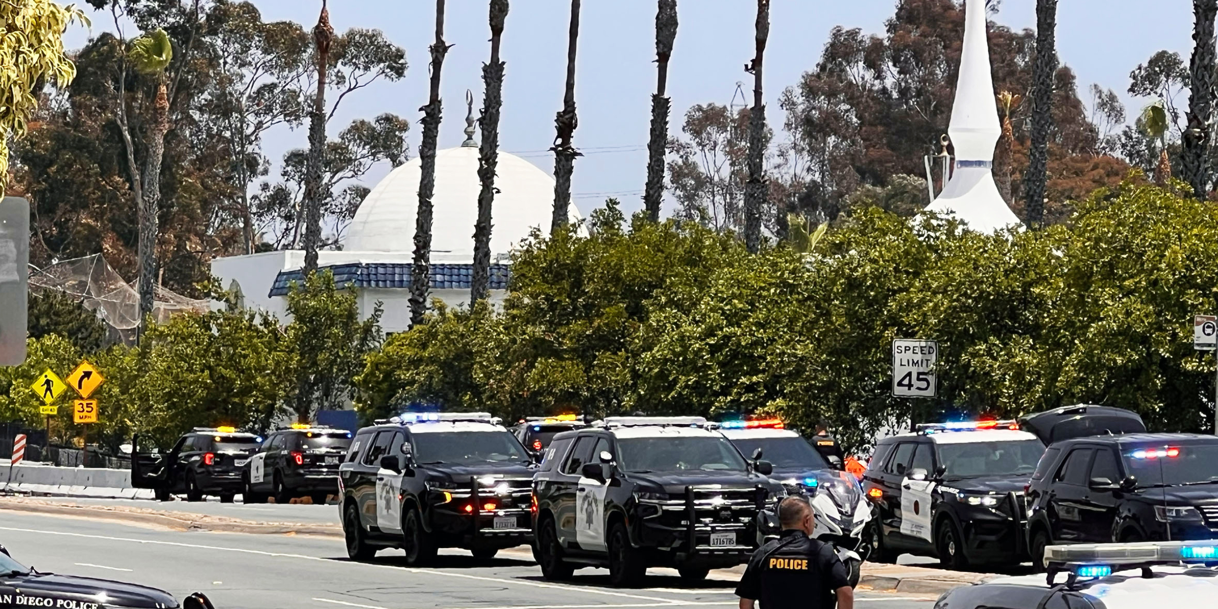 Police at the San Diego Islamic Center | Source: Getty Images