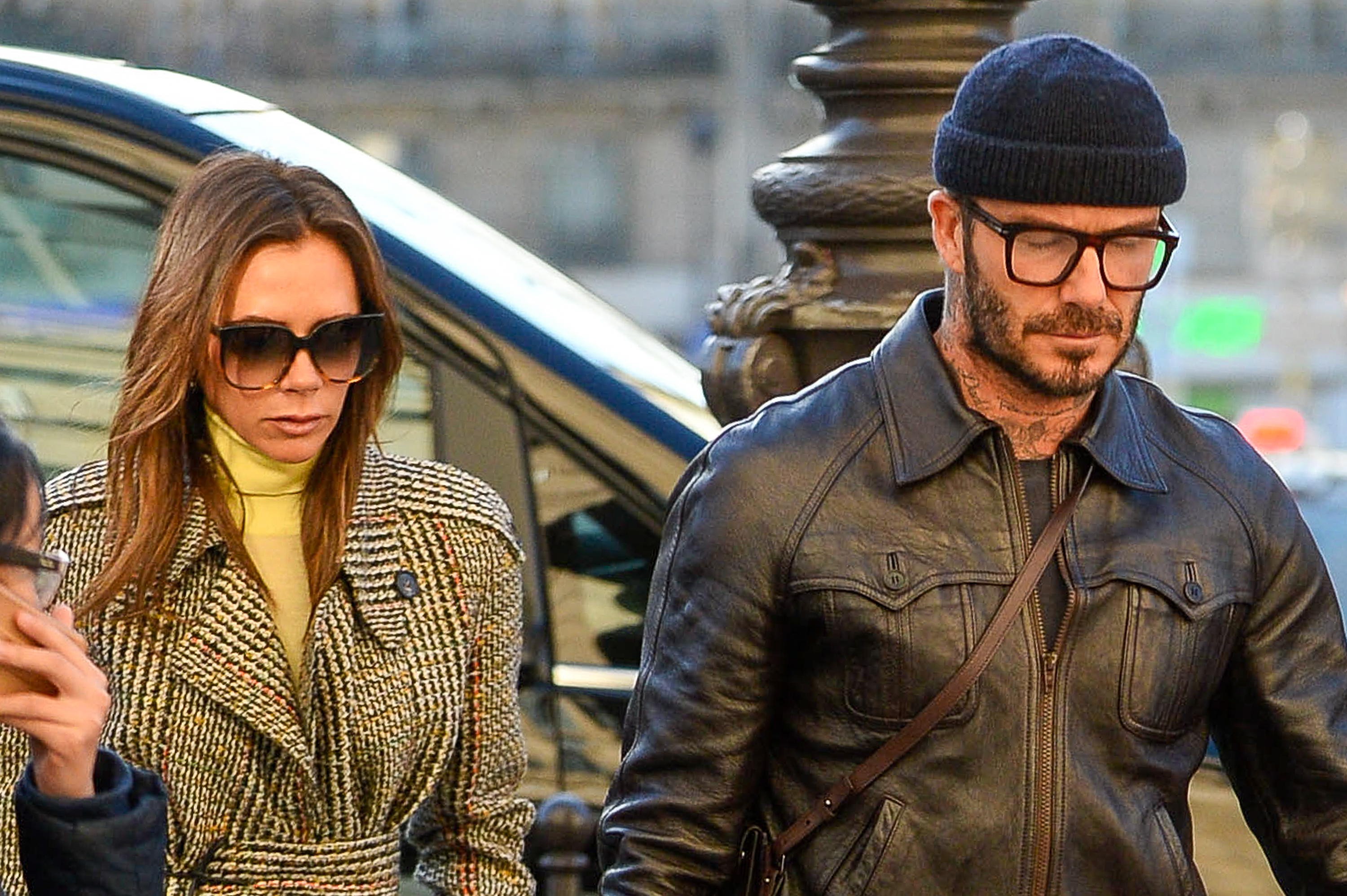 Victoria Beckham and David Beckham pictured at Gare du Nord station on January 18, 2020 in Paris, France | Source: Getty Images