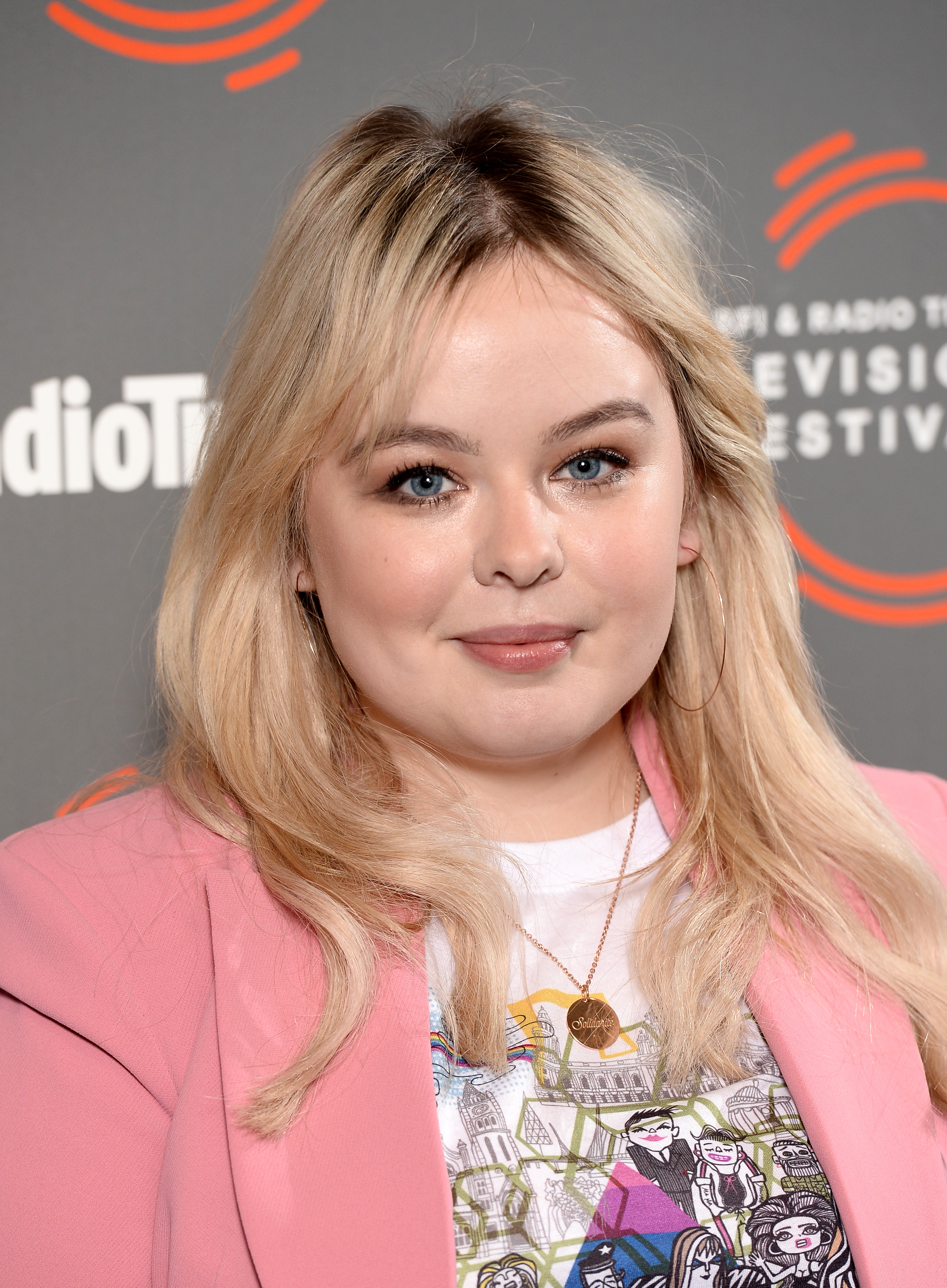 The actress attends the "Derry Girls" photocall during the BFI & Radio Times Television Festival on April 14, 2019, in London, England. | Source: Getty Images