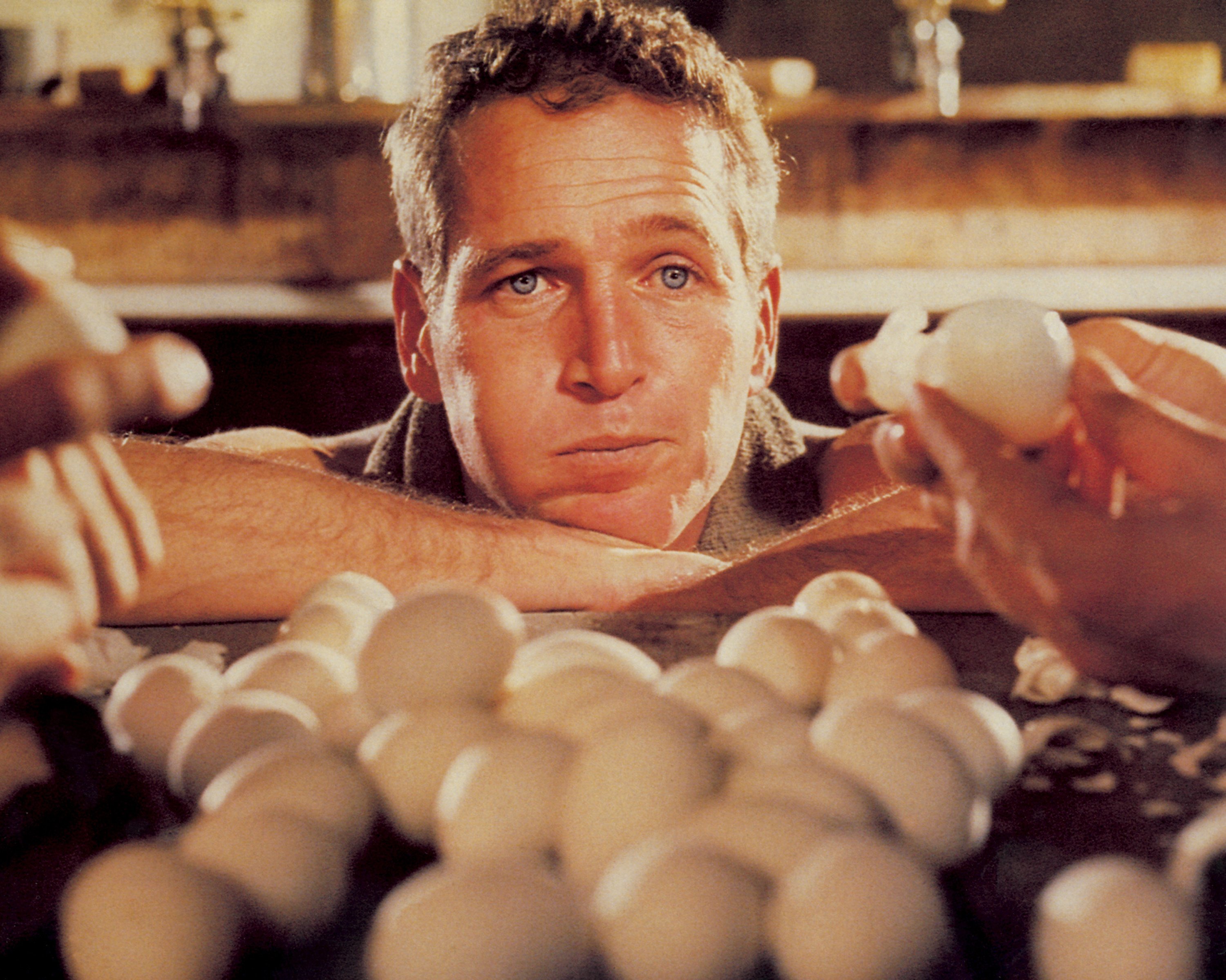 Paul Newman as Luke, in "Cool Hand Luke," 1967. | Source: Getty Images