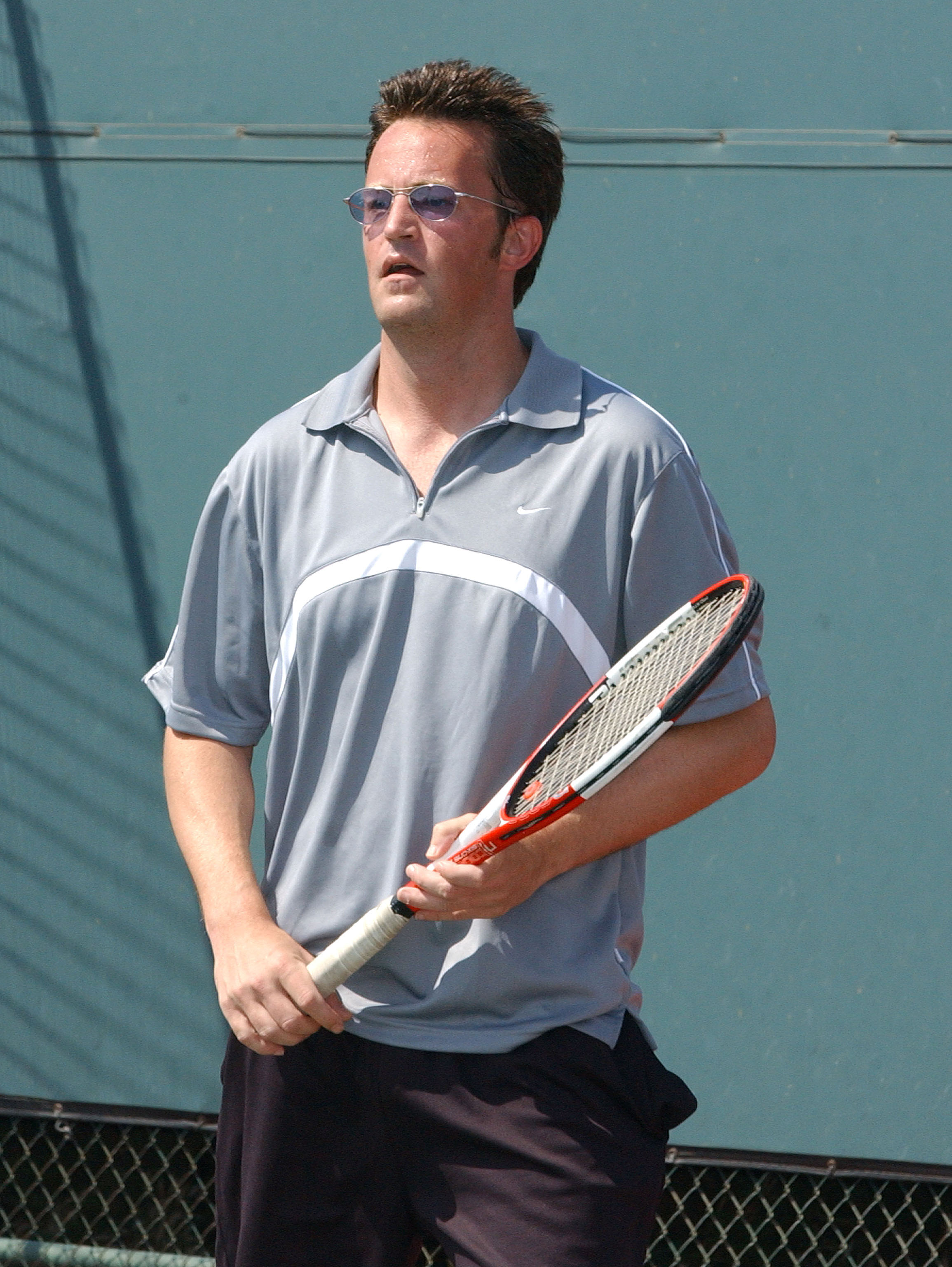 Matthew Perry at the Racquet Rumble celebrity tennis tournament on September 26, 2004 | Source: Getty Images