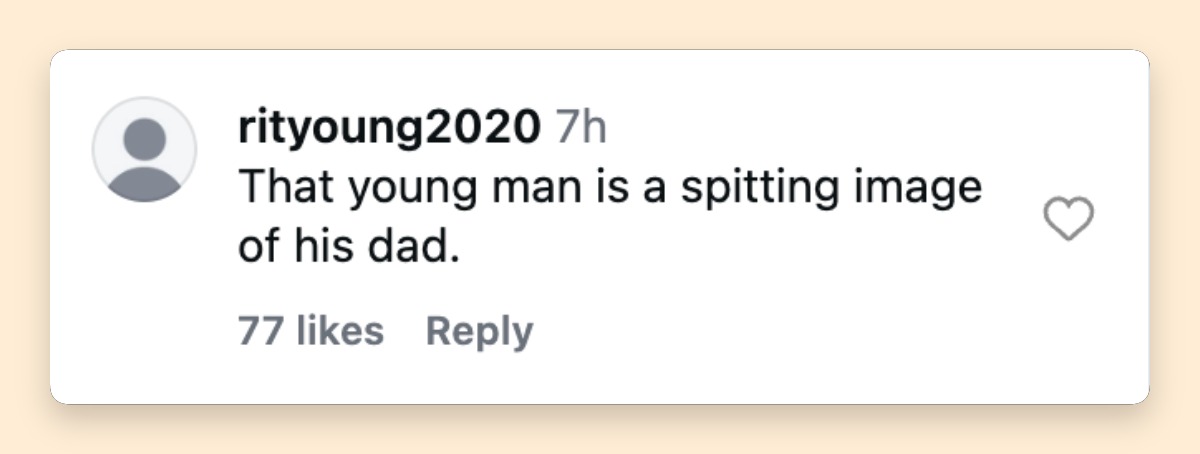 Netizen comment about Nick and Moroccan Cannon, posted on April 5, 2026. | Source: Instagram/mariahcarey